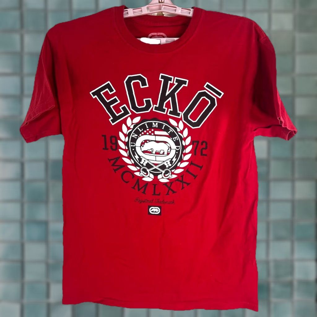 Ecko Unltd. ECKO Unltd. T-Shirt Adult M Red Graphic Short Sleeve Crew Neck Shirt Mens Size US M / EU 48-50 / 2 - 1 Thumbnail