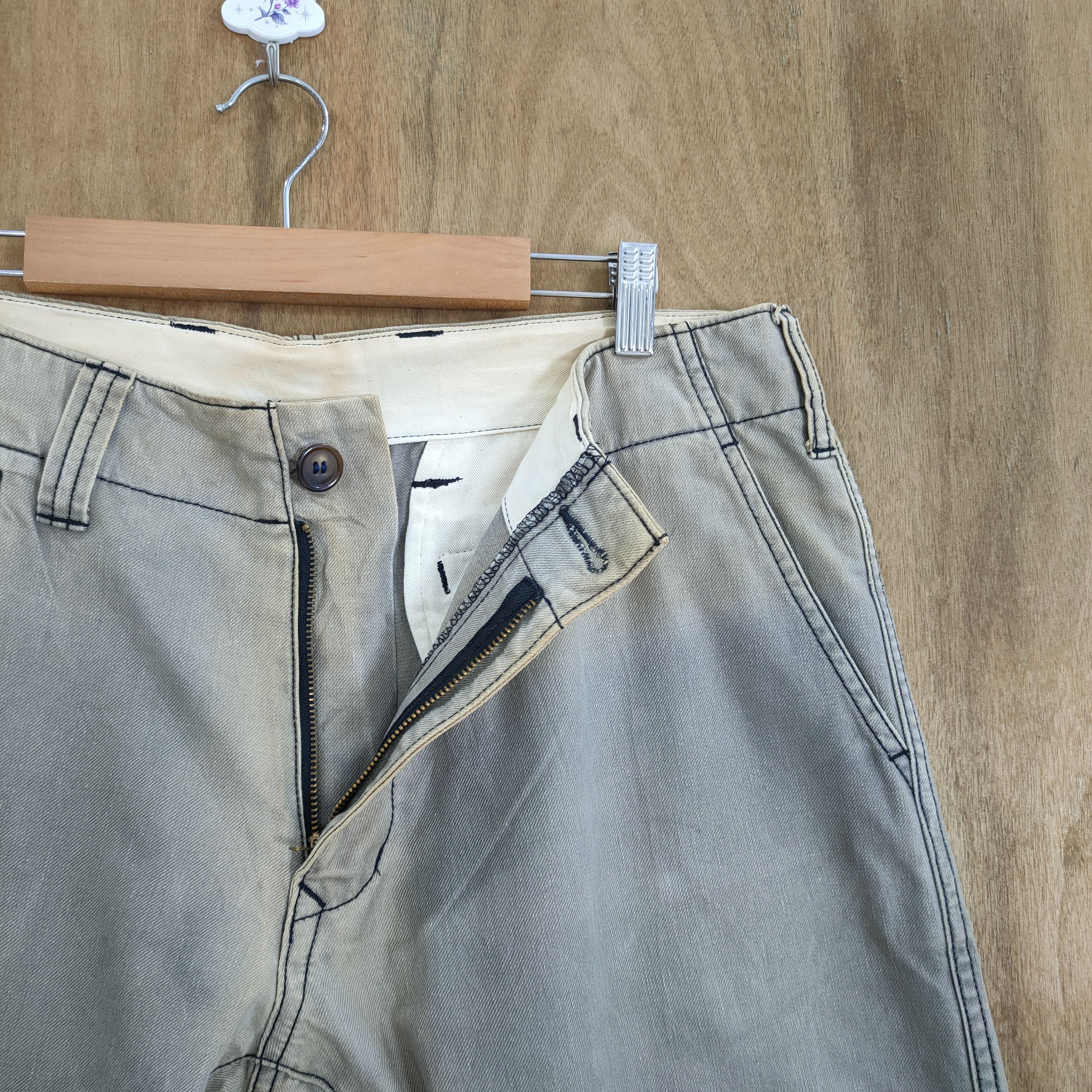 Japanese Brand × StraightFaded × Vintage VINTAGE JAPANESE STRAIGHT FADED RUSTY PANTS Size US 34 / EU 50 - 12 Thumbnail