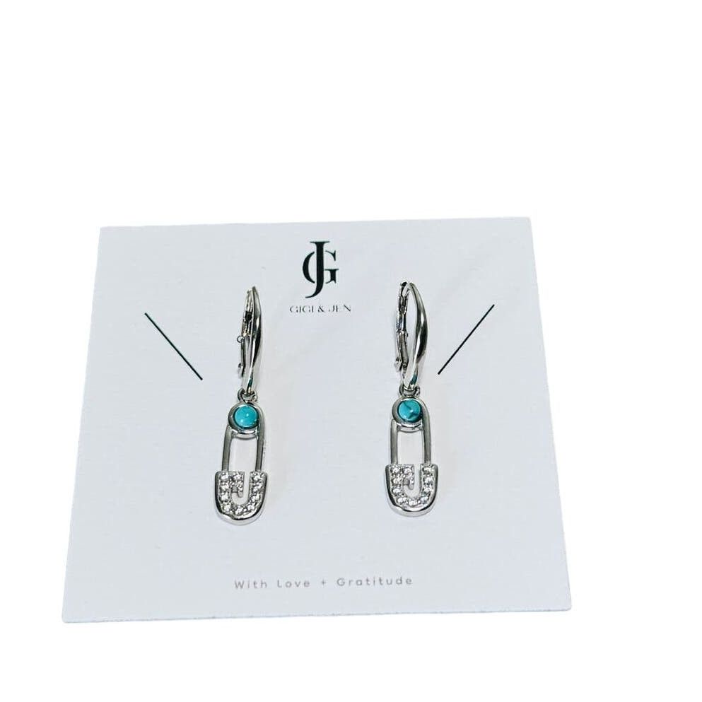 Other Paperclip Link Drop Earrings Sterling Silver 925 Size ONE SIZE - 1 Thumbnail