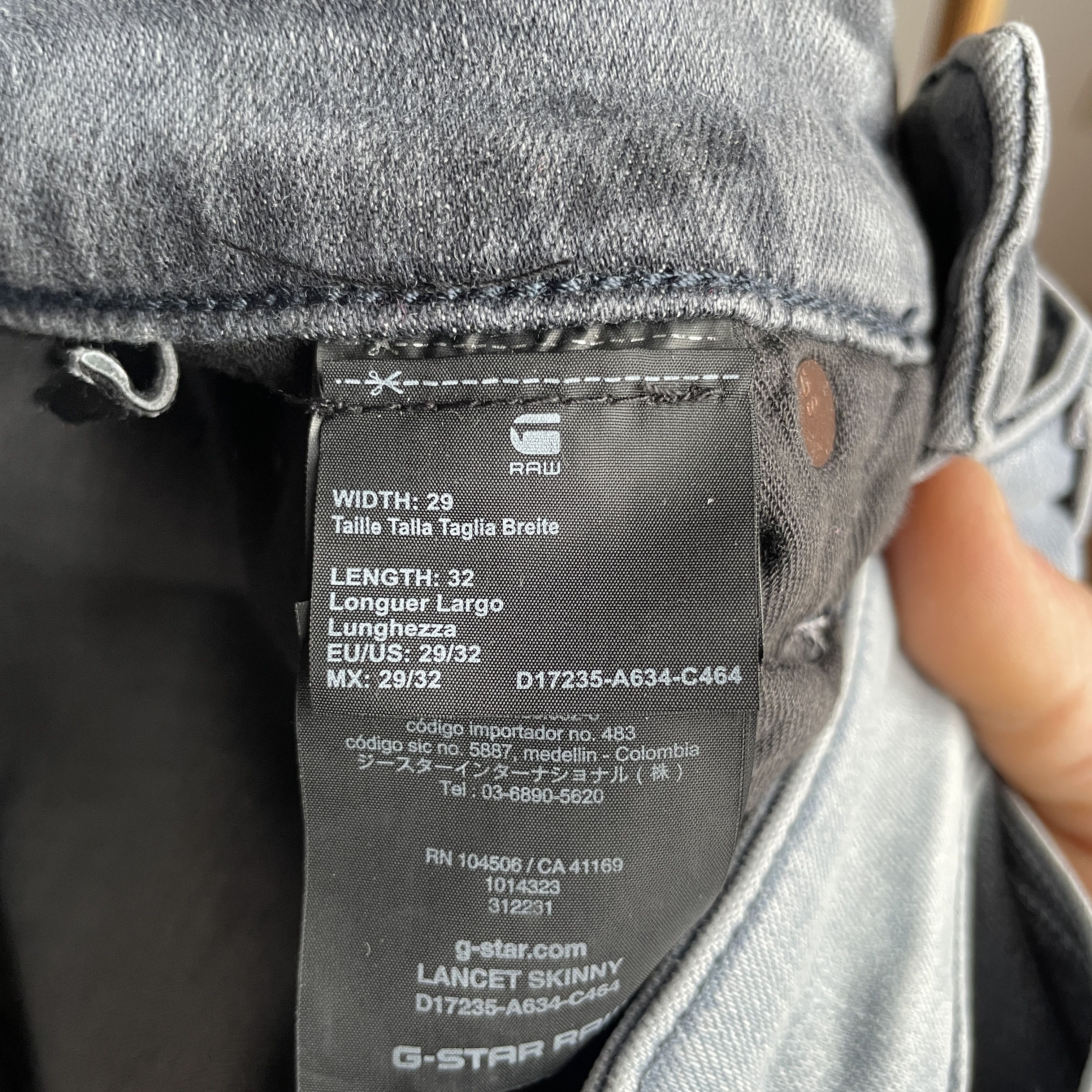 G-Star G Star Raw Lancet Skinny Jeans Size 29x32 Size US 29 - 11 Thumbnail