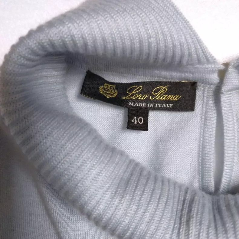 Loro Piana LORO PIANA Cashmere cotton blended knit sweater Size XS / US 0-2 / IT 36-38 - 4 Thumbnail