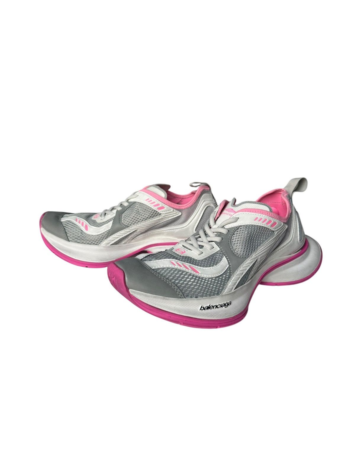 Balenciaga Circuit Sneakers in White/Grey/Pink