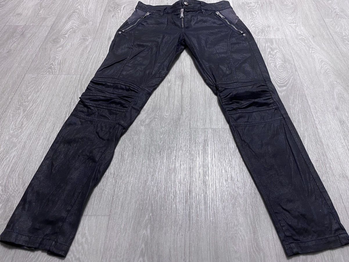 John Richmond Richmond Denim Graphite Multizip Biker Vintage Pants Trouser Size 28" / US 6 / IT 42 - 8 Thumbnail