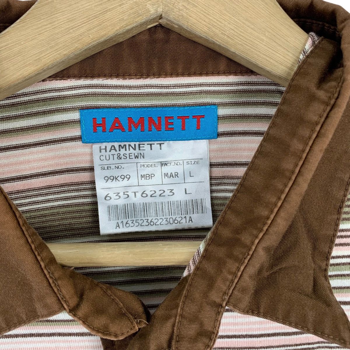 Katharine Hamnett London KATHARINE HAMNETT LONDON Cut & Sew Polo Tee Shirt Top Size L / US 10 / IT 46 - 6 Thumbnail