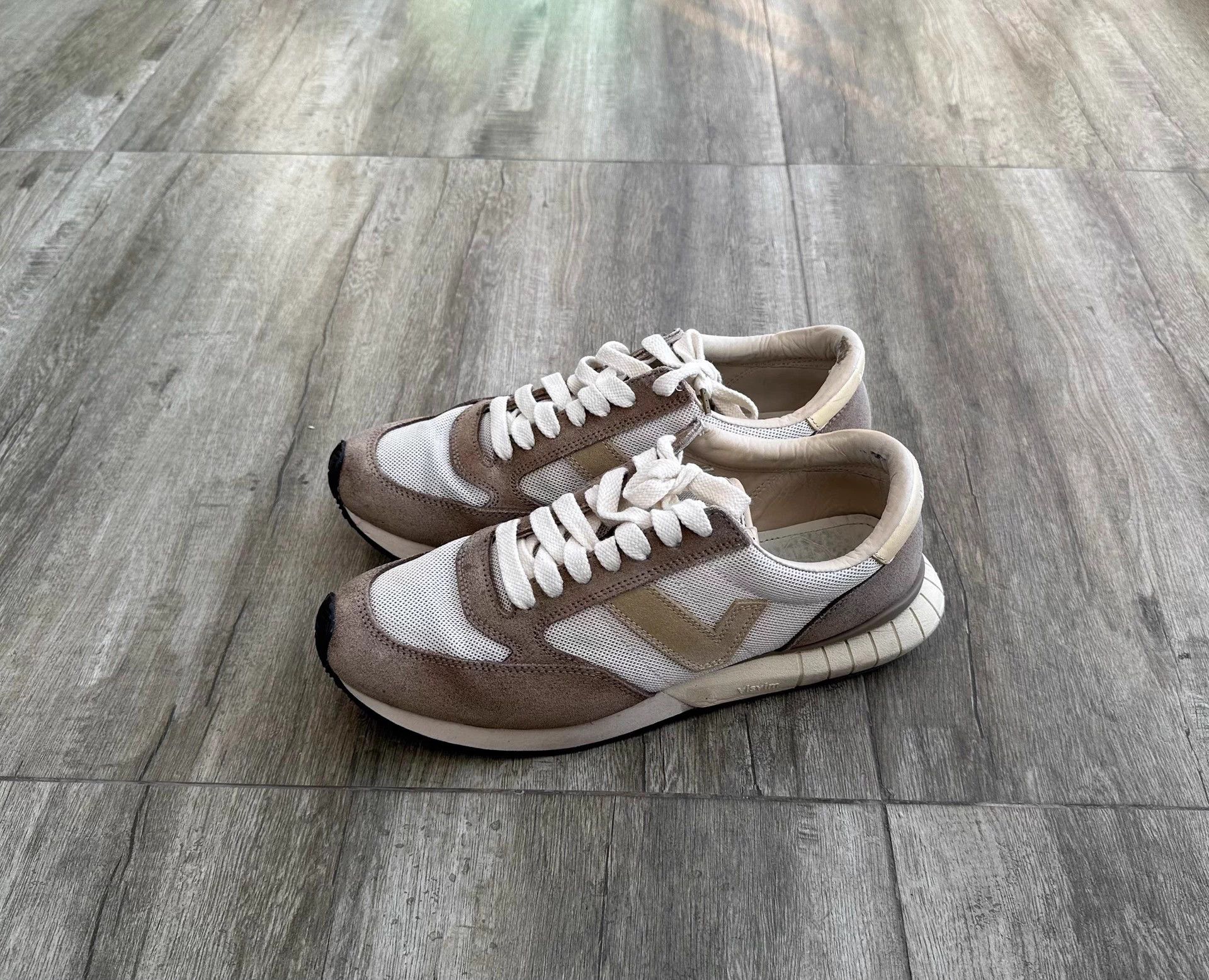 Visvim VISVIM TRAINER used US11 small suede & cowhide mesh no acc Size US 11 / EU 44 - 2 Thumbnail