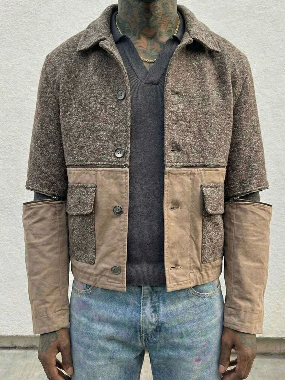 Dolce & Gabbana Dolce & Gabbana A/W 2007 Multi-Zip Modular Hybrid Jacket Size US L / EU 52-54 / 3 - 1 Thumbnail