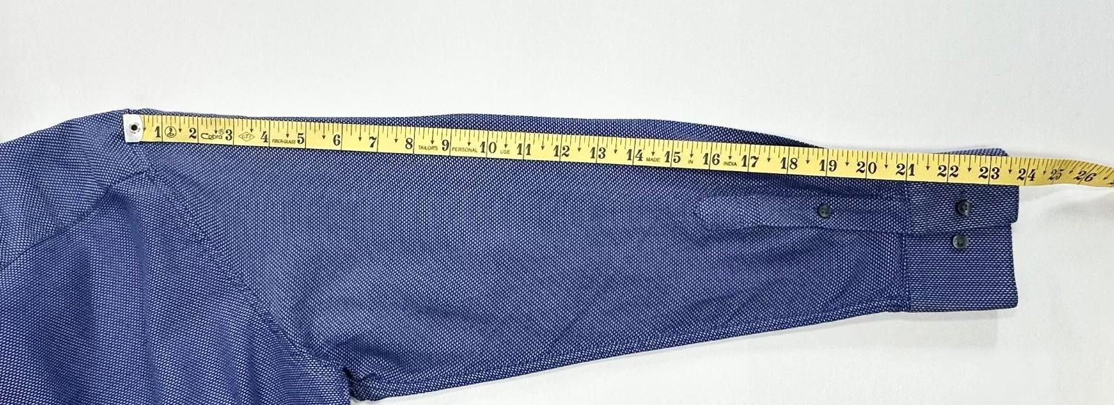 Ted Baker Ted Baker Endurance Cotton Button Down Blue Men L 16.5/32-33 Size 42R - 5 Thumbnail
