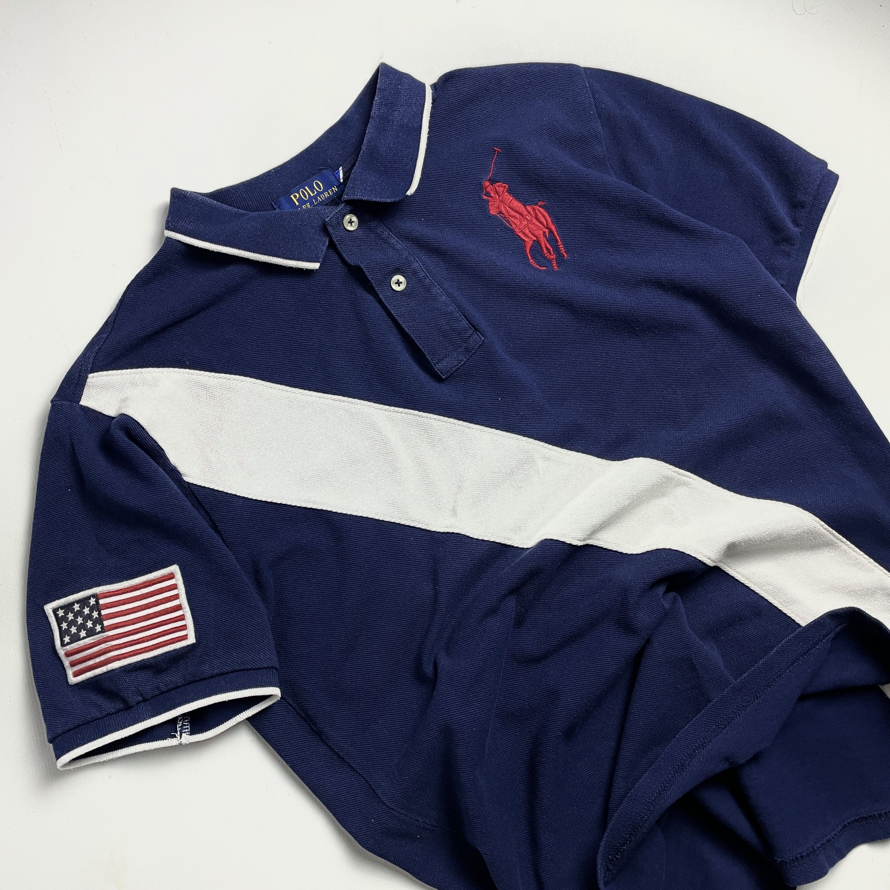 Polo Ralph Lauren × Vintage Polo Ralph Lauren USA Vintage FAMOUS DEX Style Polo T Shirt Size US S / EU 44-46 / 1 - 2 Thumbnail