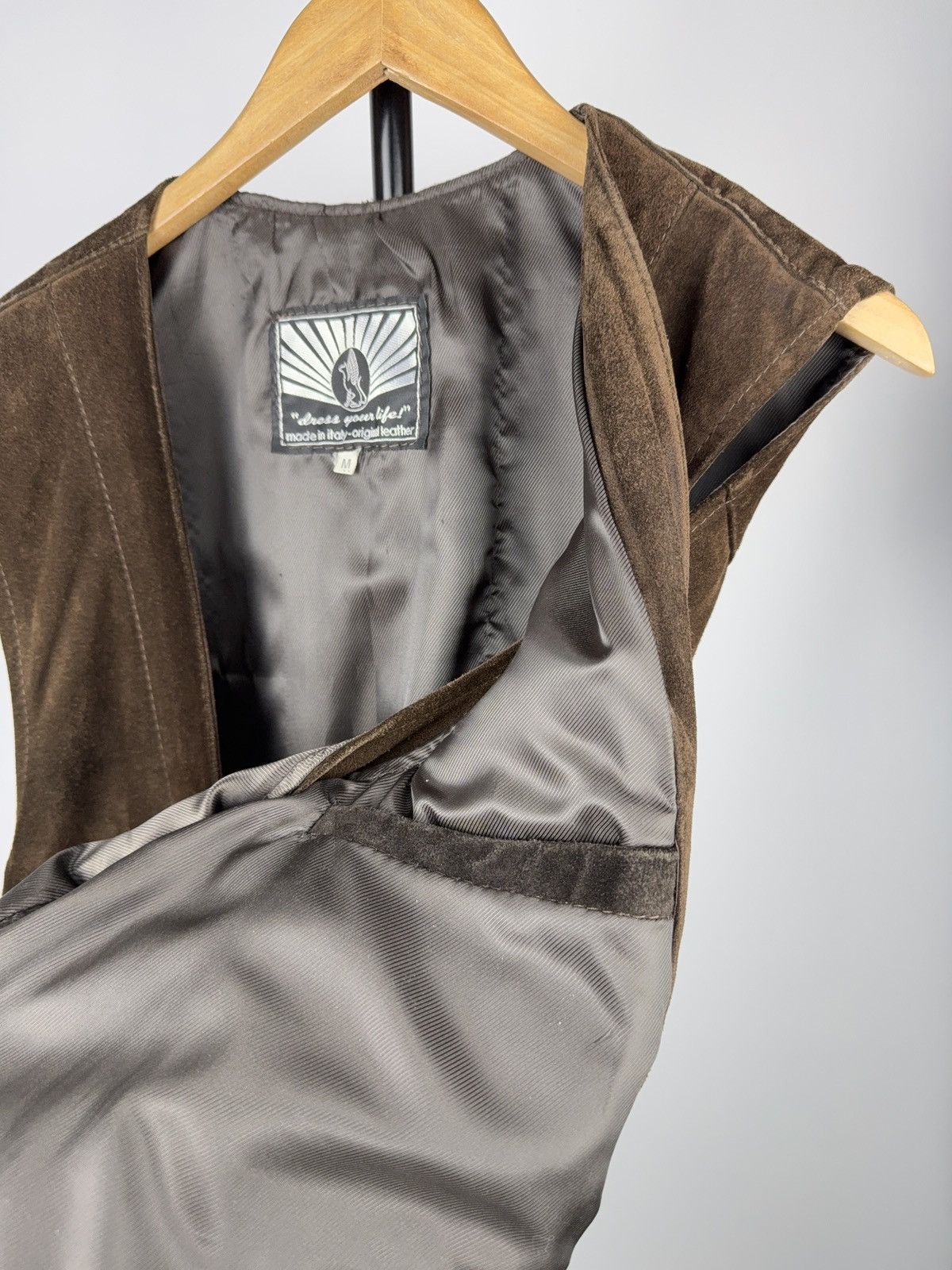 Leather Vintage 90s Cowboy Western USA Retro Suede Leather Vest Size US M / EU 48-50 / 2 - 13 Thumbnail