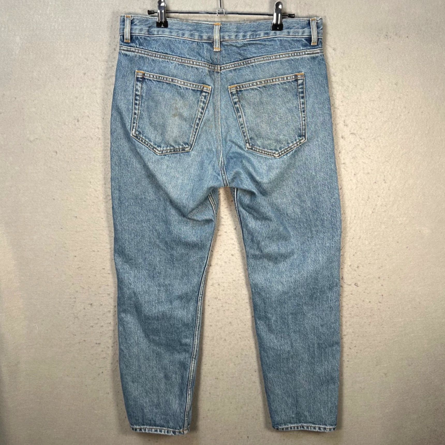Arket VINTAGE Arket Jeans Cropped Regular Light Wash 33 Mens Blue Denim Cotton Blend 26 Inseam 33 W Waist Mens Size US 33 - 2 Thumbnail
