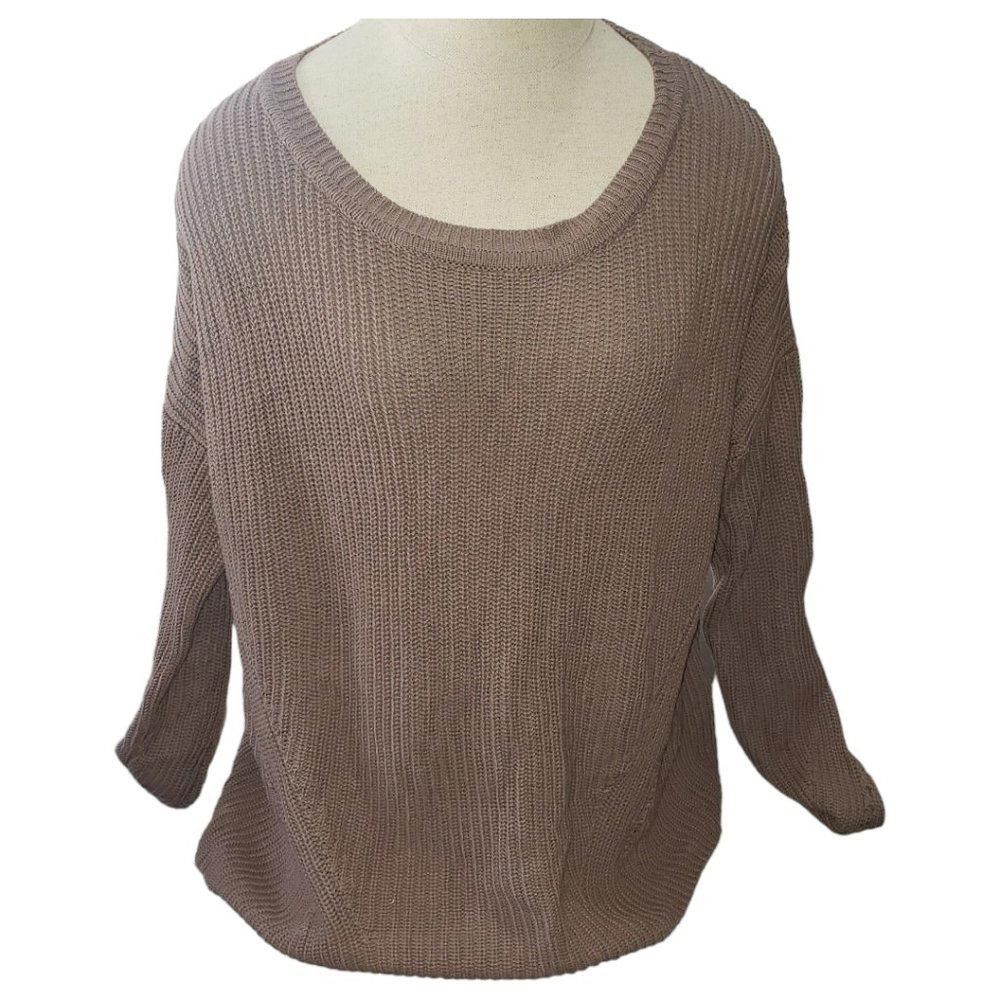 Lucky Brand CT893 Lucky Brand Ladies long Sleeve Brown Sweater M Size M / US 6-8 / IT 42-44 - 1 Thumbnail