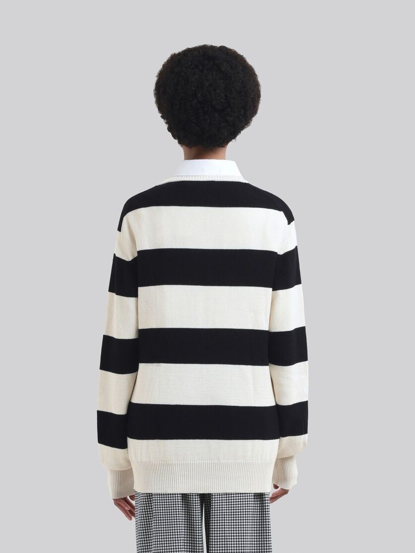 Marni o1f1d3z0326 Striped Argyle Cardigan in Multicolor Size L / US 10 / IT 46 - 3 Thumbnail