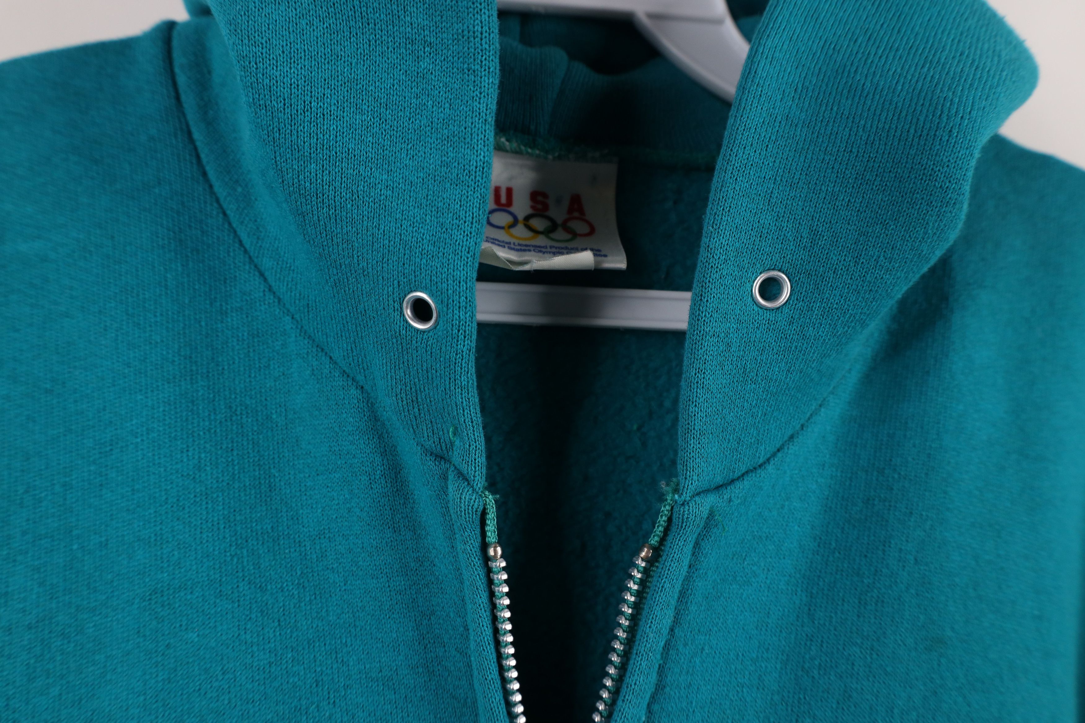 Vintage Vintage 90s USA Olympics Full Zip Hoodie Sweatshirt USA Size US M / EU 48-50 / 2 - 9 Thumbnail