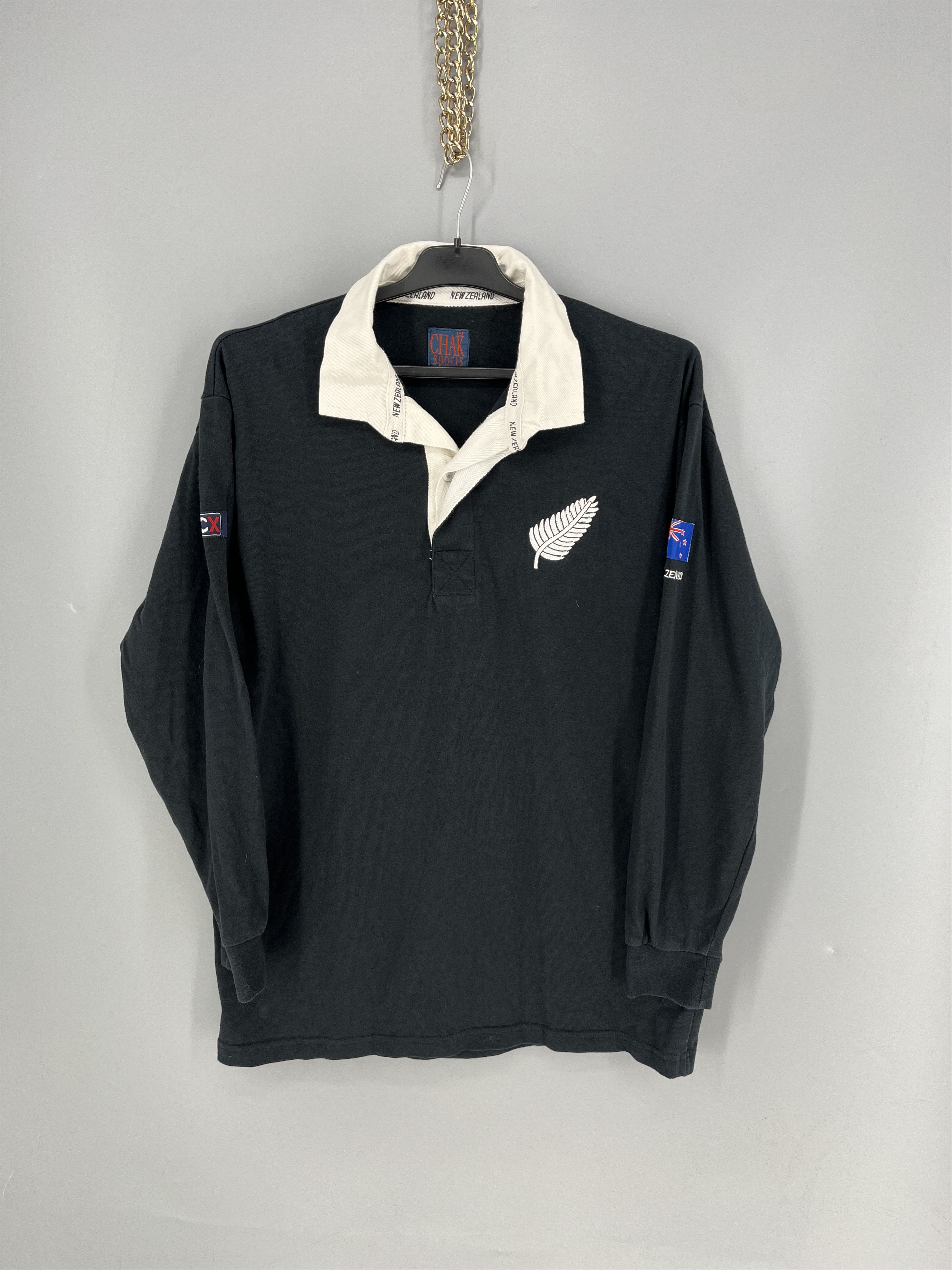 Canterbury of New Zealand Vintage 80-90`s New Zealand Rugby Union Shirt Cotton Traders Size US M / EU 48-50 / 2 - 1 Thumbnail