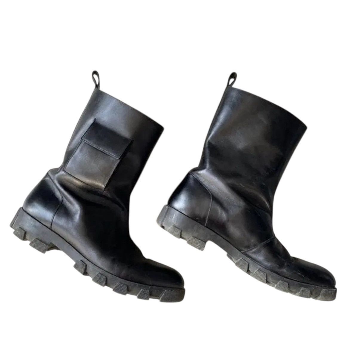 Balenciaga AW15 Balenciaga Leather Combat Boots Size US 7 / EU 40 - 2 Thumbnail