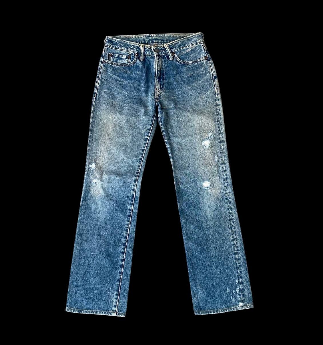 45rpm VINTAGE 45RPM DISTRESSED DENIM W28X29" Size US 28 / EU 44 - 5 Thumbnail