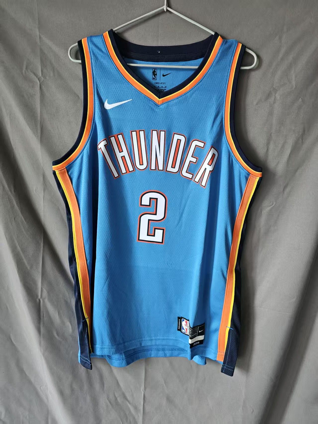 NBA Oklahoma City Thunder 2 Shai Gilgeous-Alexander Jersey Blue Size US M / EU 48-50 / 2 - 1 Thumbnail