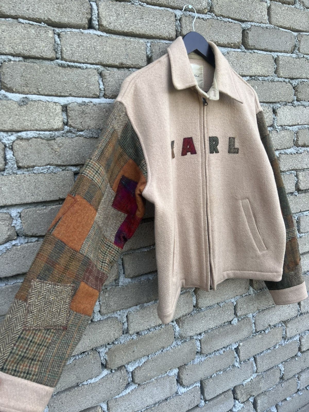 Karl Helmut Karl Helmut Wool Jacket Patchwork Sleeve Size US L / EU 52-54 / 3 - 7 Thumbnail