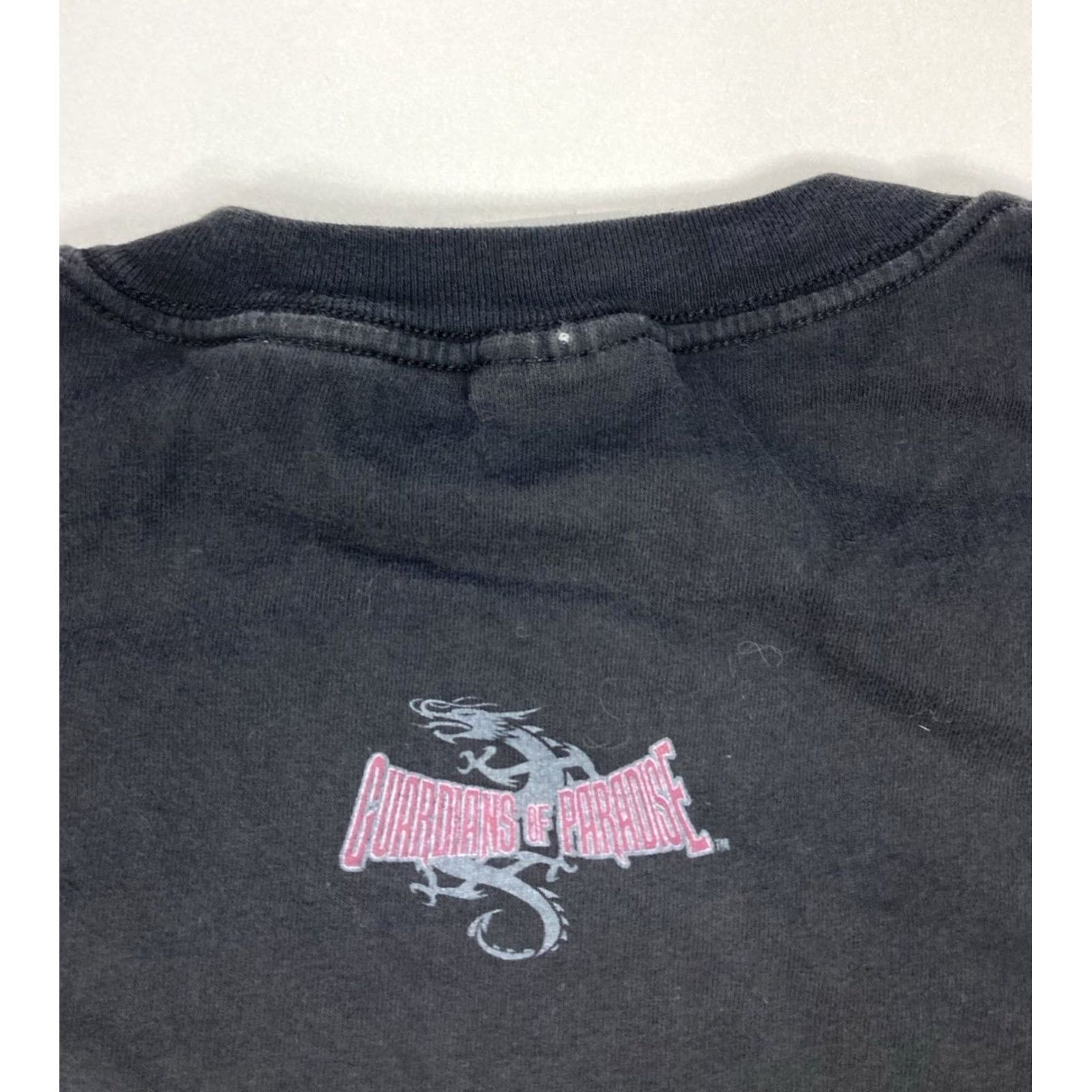Tultex VINTAGE Guardians Of Paradise Dragon Graphic T-shirt Men Large Black Size US L / EU 52-54 / 3 - 4 Thumbnail