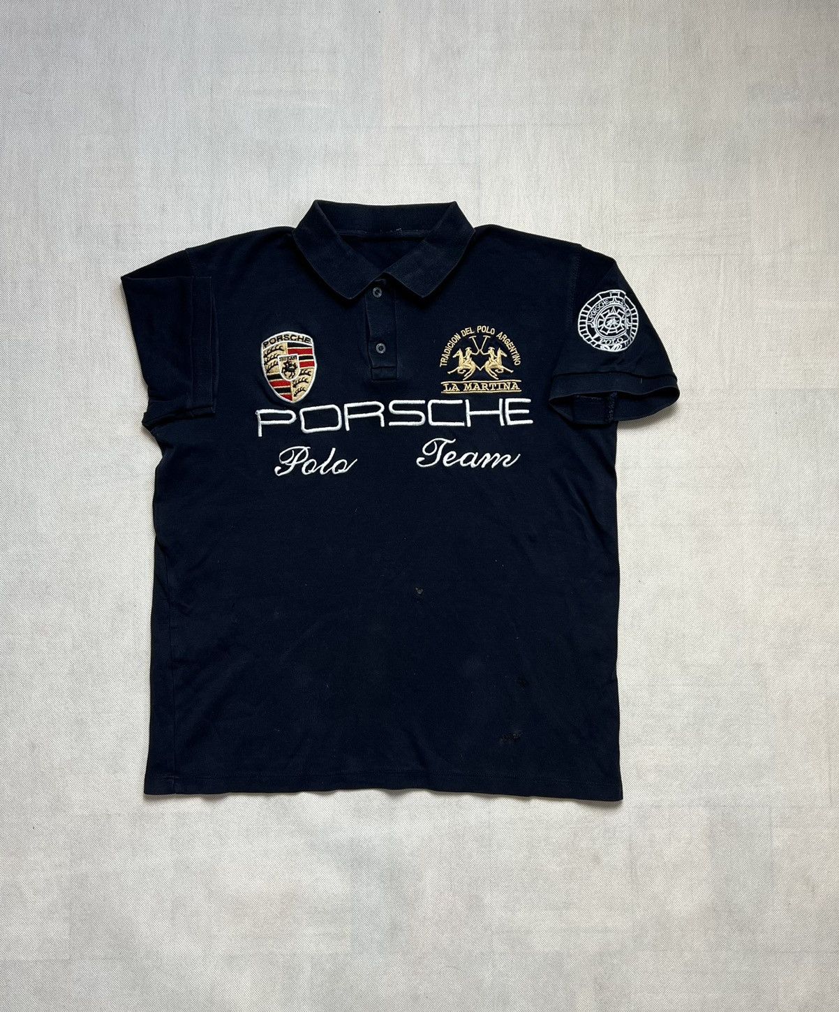 Porsche Design × Vintage Tshirt La Martina Porsche Racing Nascar Size US M / EU 48-50 / 2 - 1 Thumbnail