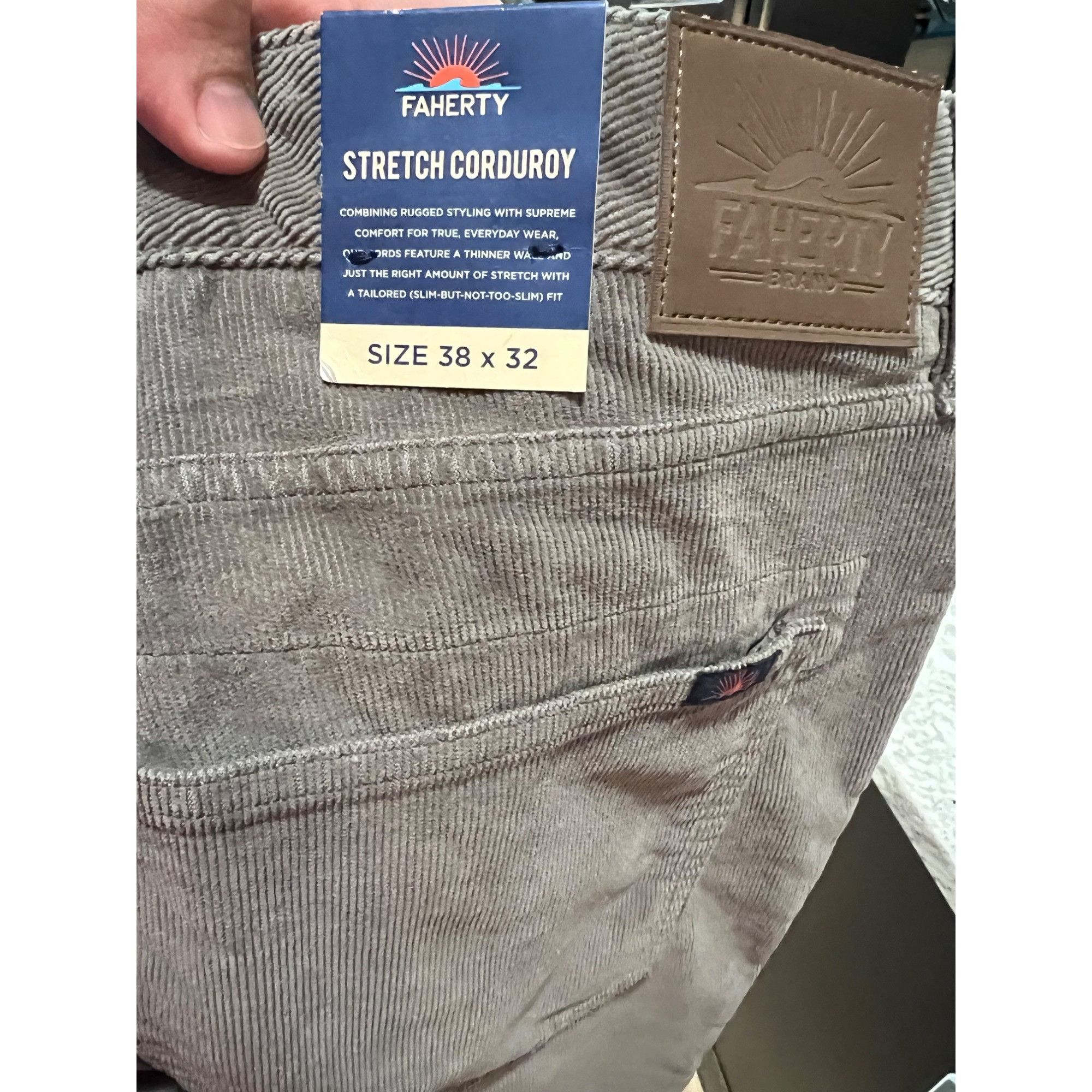 Faherty Faherty 5-Pocket Stretch Corduroy Mens Pants NWT - MSRP $168 Size US 40 / EU 56 - 6 Thumbnail