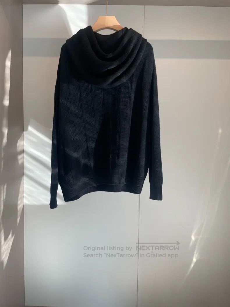 Hermes Hermes Black Wool Knit Hooded Sweatshirt Size XXS / US 00 / IT 34 - 2 Thumbnail