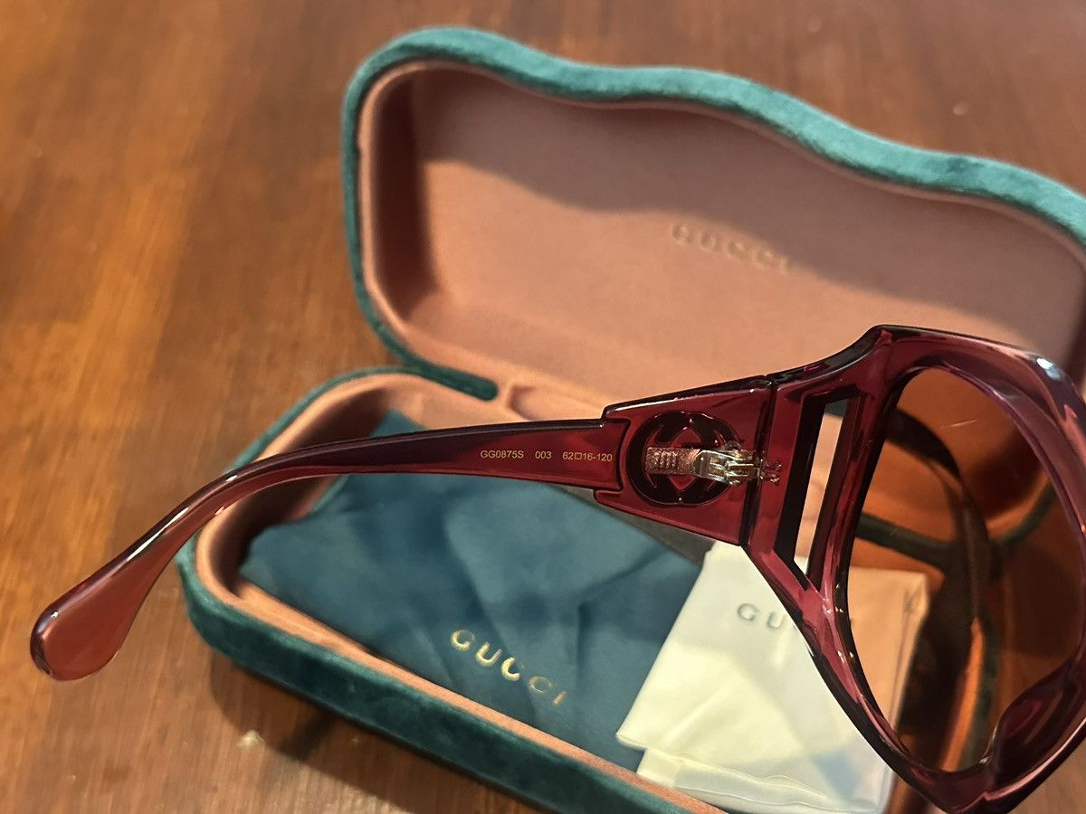 Gucci GUCCI GG0875S OVERSIZED PINK SUNGLASSES With Case And Cloth Size ONE SIZE - 4 Thumbnail