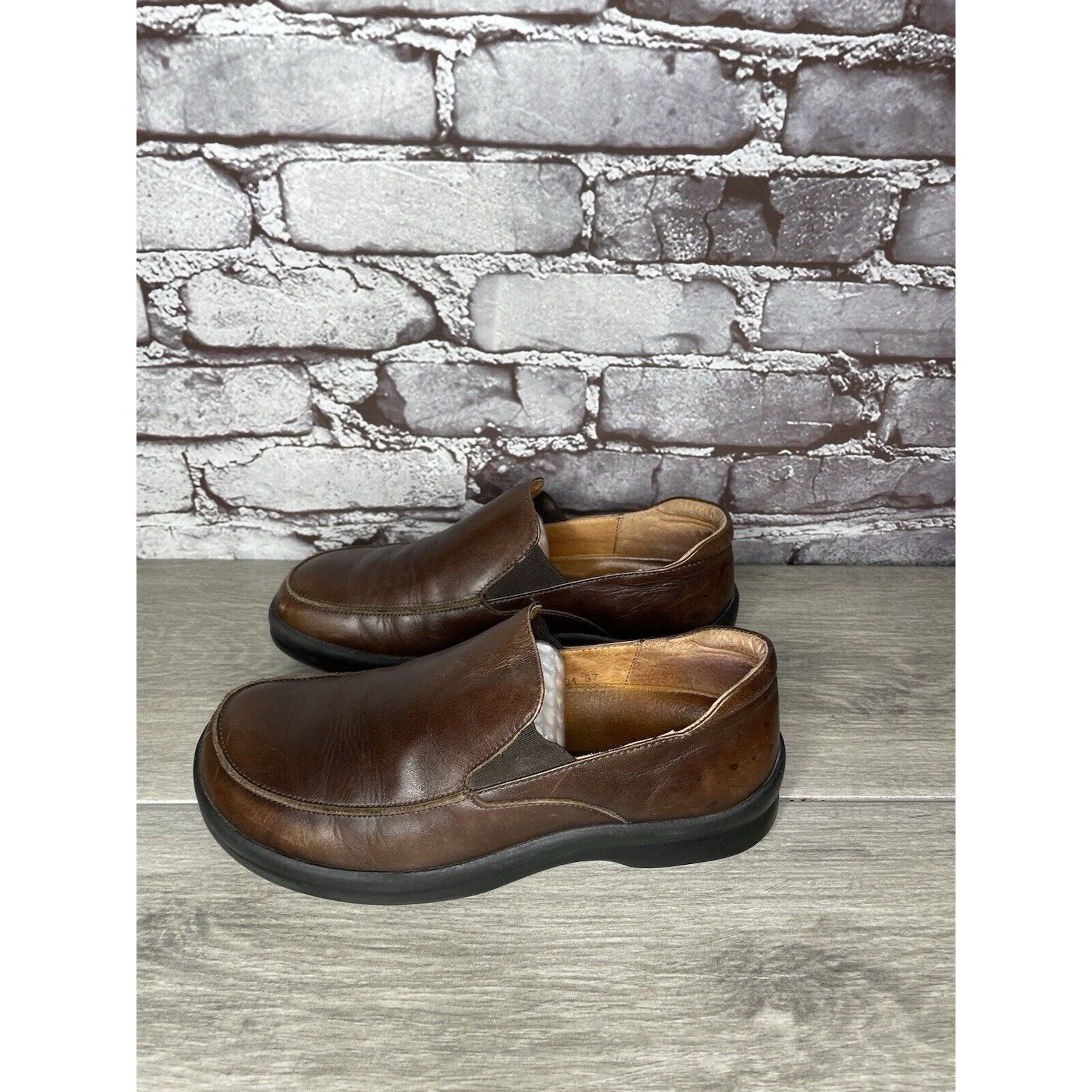 Birkenstock Footprints By Birkenstock Brown Leather Loafers Slip On Shoe Size US 6.5 / IT 36.5 - 7 Thumbnail