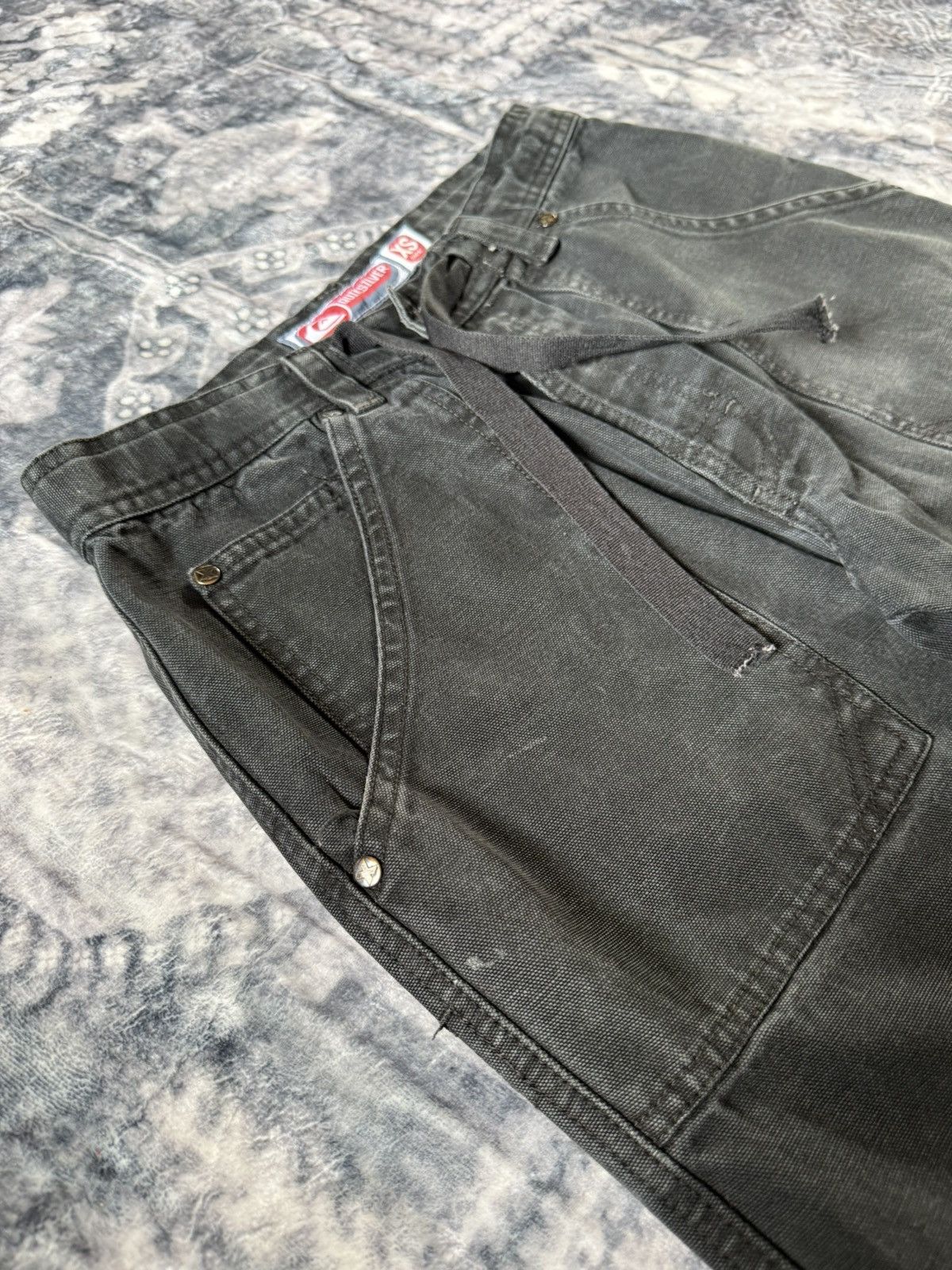 Billabong × Quiksilver × Vintage Vintage 80s 90s Quiksilver Black Faded Baker Denim Pants Size US 29 - 9 Thumbnail