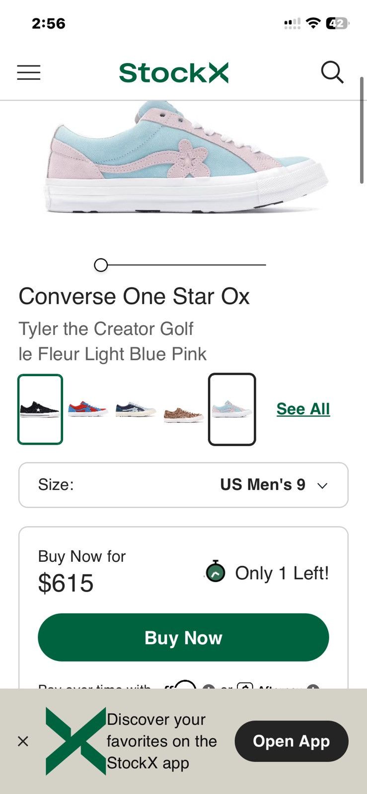 Converse × Golf le Fleur Golf Le Fleur x Converse One Star Ox Size US 9.5 / EU 42-43 - 1 Thumbnail
