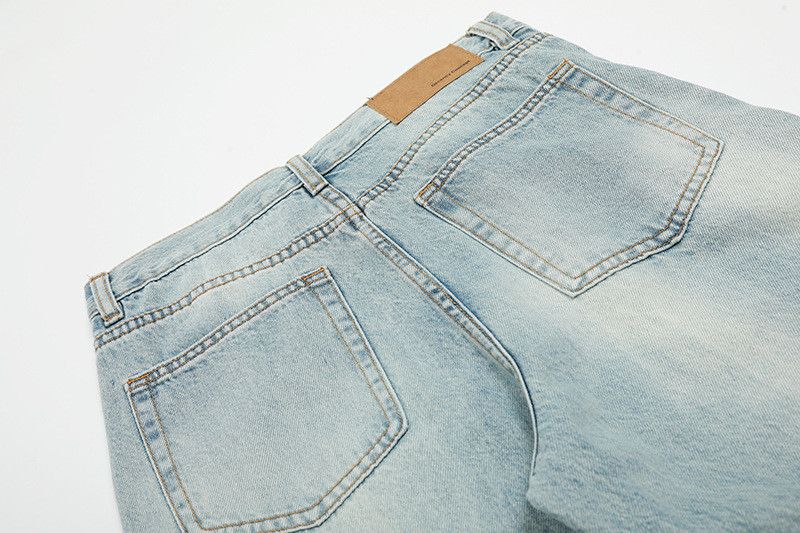 Vintage Men's American Retro Light Blue Curved-Leg Jeans Size US 32 / EU 48 - 5 Thumbnail