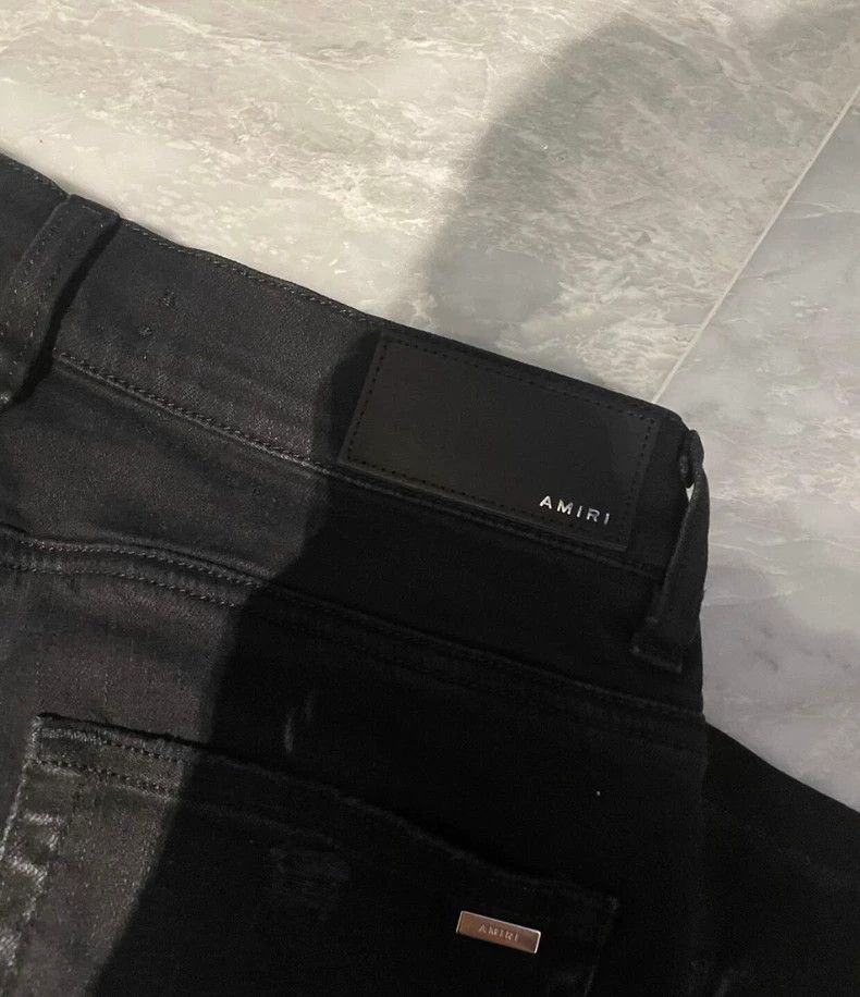 Amiri Amiri camo patched black jeans Size US 30 / EU 46 - 3 Thumbnail