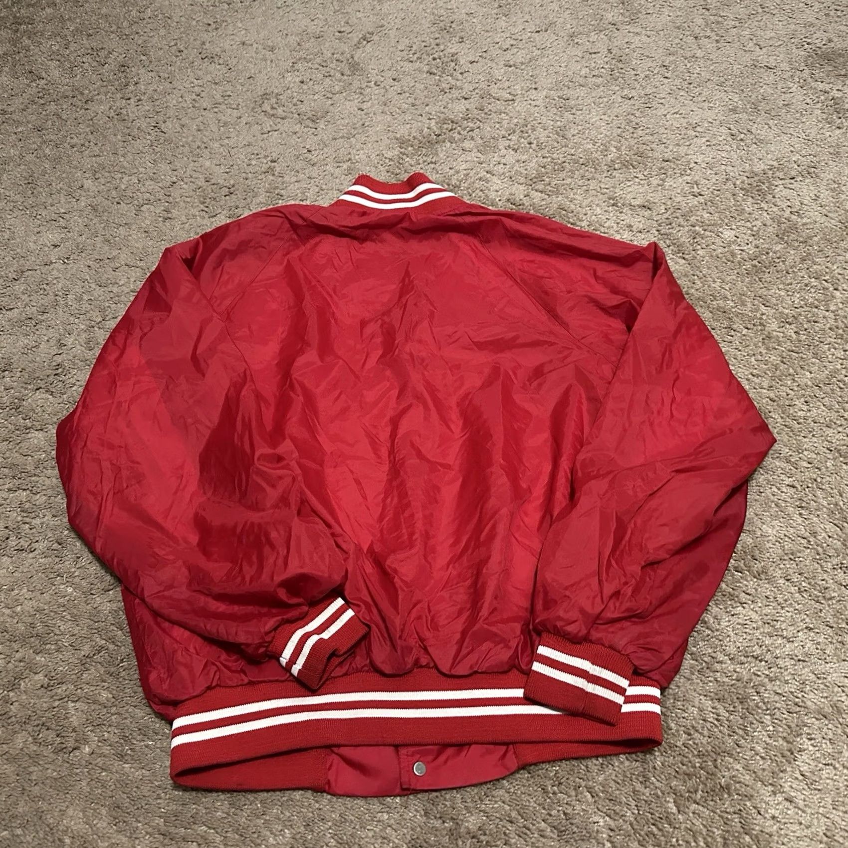 Vintage VINTAGE Radius Varsity Jacket Mens XL Bomber 70s 80s Made in USA Red White Size US XL / EU 56 / 4 - 7 Thumbnail