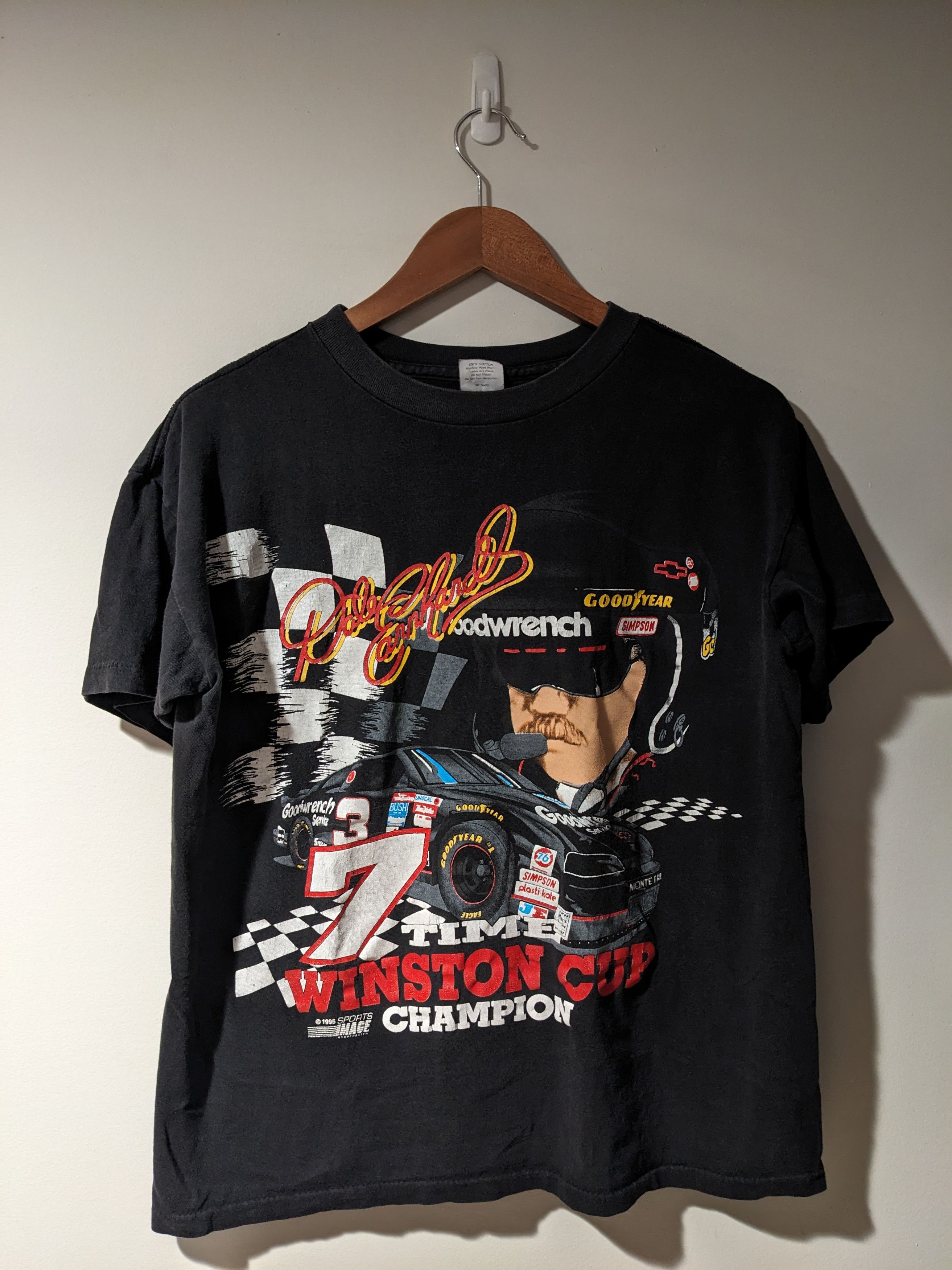 Chase Authentics × NASCAR × Vintage Vintage 1995 Dale Earnhardt 7 Time Champion Nascar T-Shirt Size US M / EU 48-50 / 2 - 1 Thumbnail