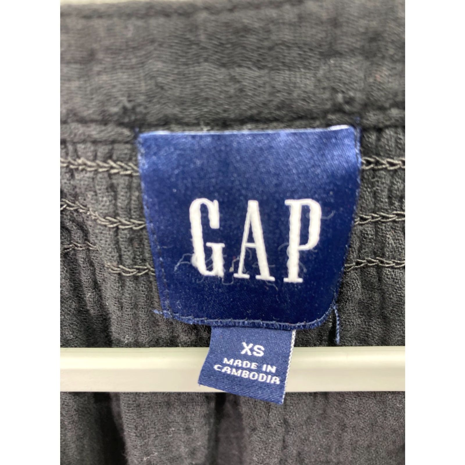 Gap Gap Gauze Tier Dress Black Short Sleeve V-Neck Pockets XS NWT Womens Size 26" / US 2 / IT 38 - 5 Thumbnail