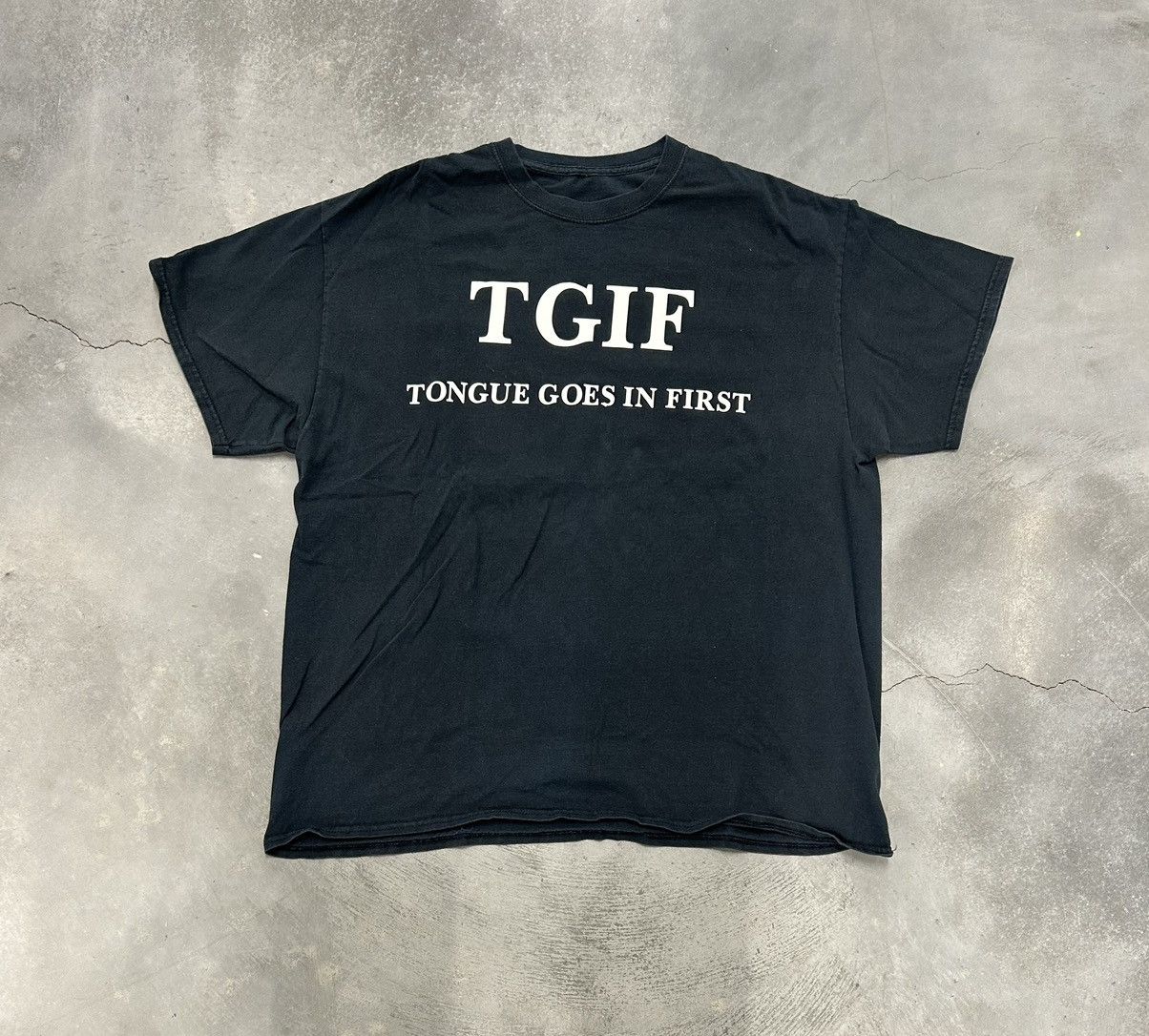 Other Black funny “TGIF” tee Size US XL / EU 56 / 4 - 1 Thumbnail