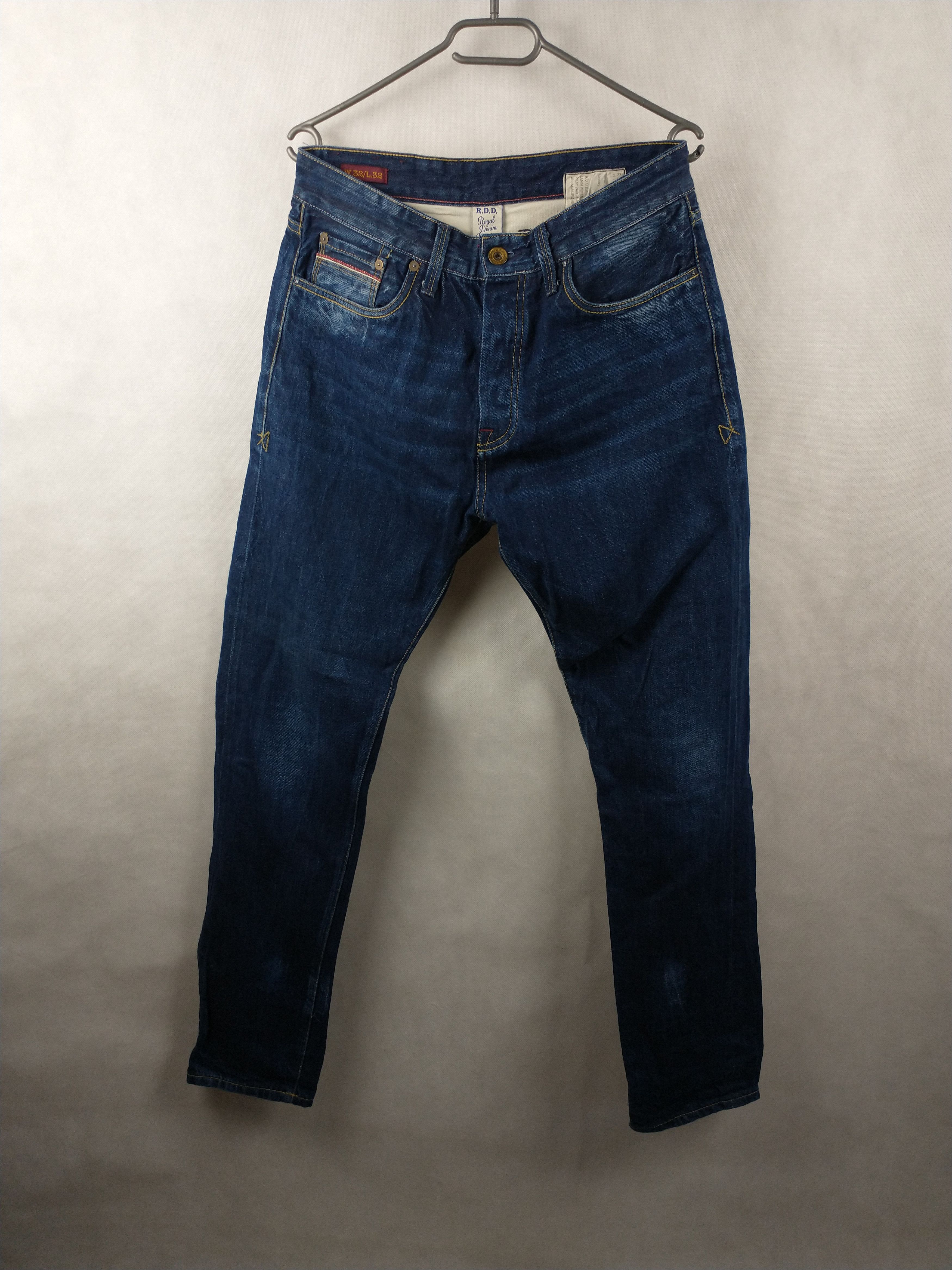 Jack & Jones Erik Royal Selvedge Jeans Size 32 x 32 Made in Italy Size US 32 / EU 48 - 1 Thumbnail