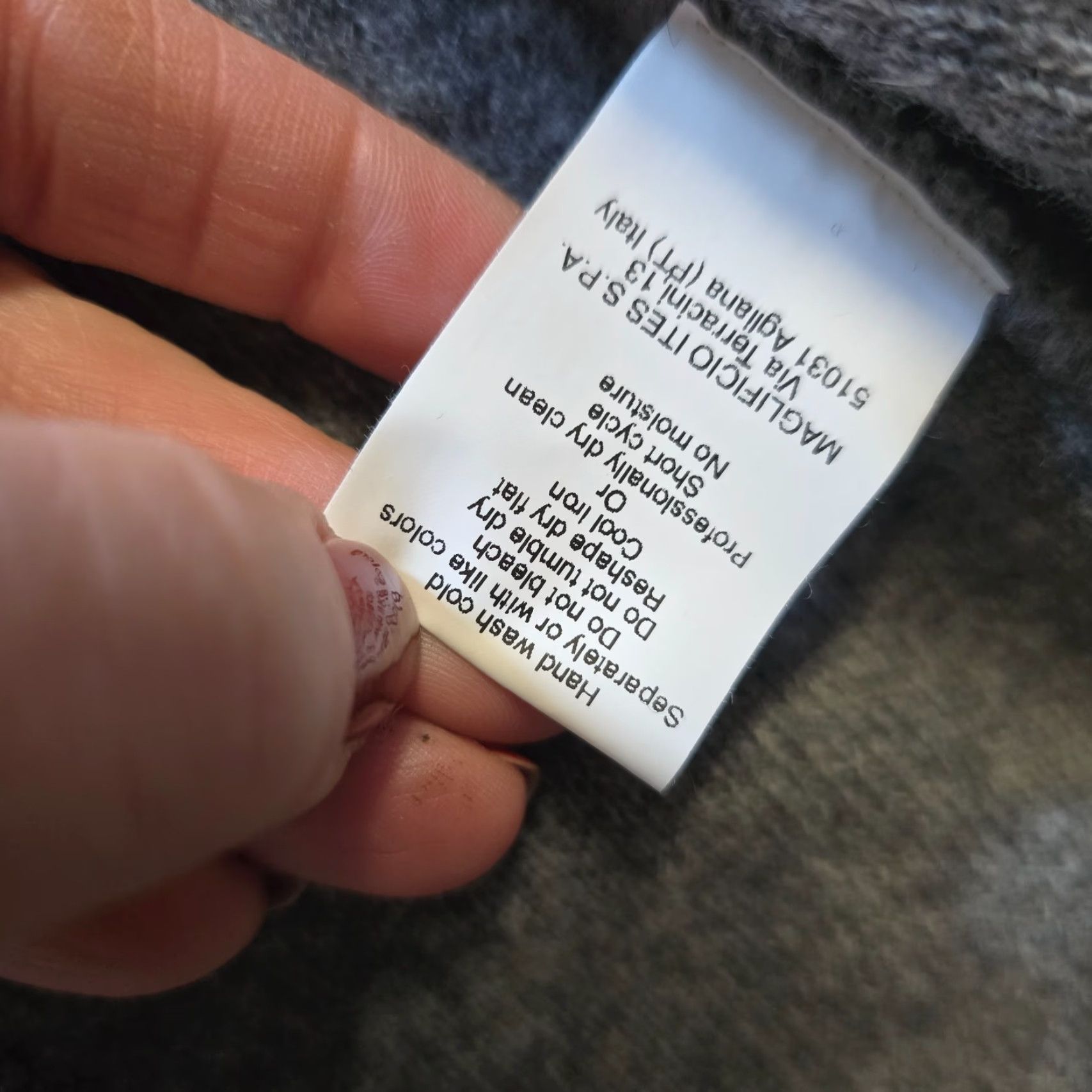 Vintage Chiaramente Sweater Womens Size Small Gray Wool Blend Italy Open Hoodie Capsule Cardigan Knit Long Sleeve Winter Casual Womens Size S / US 4 / IT 40 - 7 Thumbnail