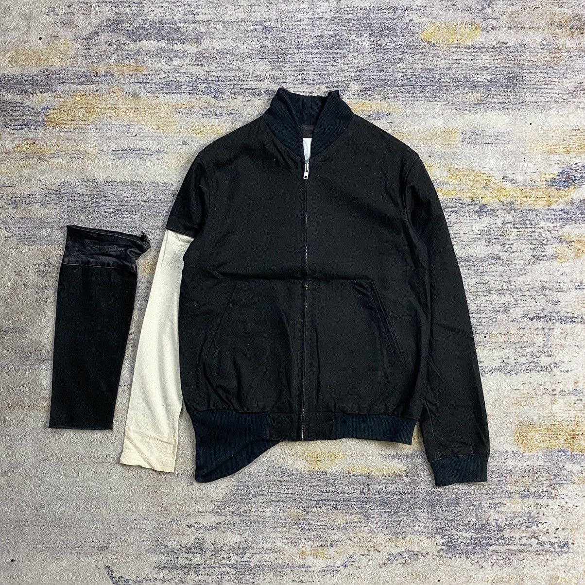 Japanese Brand × TALKING ABOUT THE ABSTRACTION Talking Abouth The Abstraction asymmetric hem hybrid jacket Size US S / EU 44-46 / 1 - 1 Thumbnail