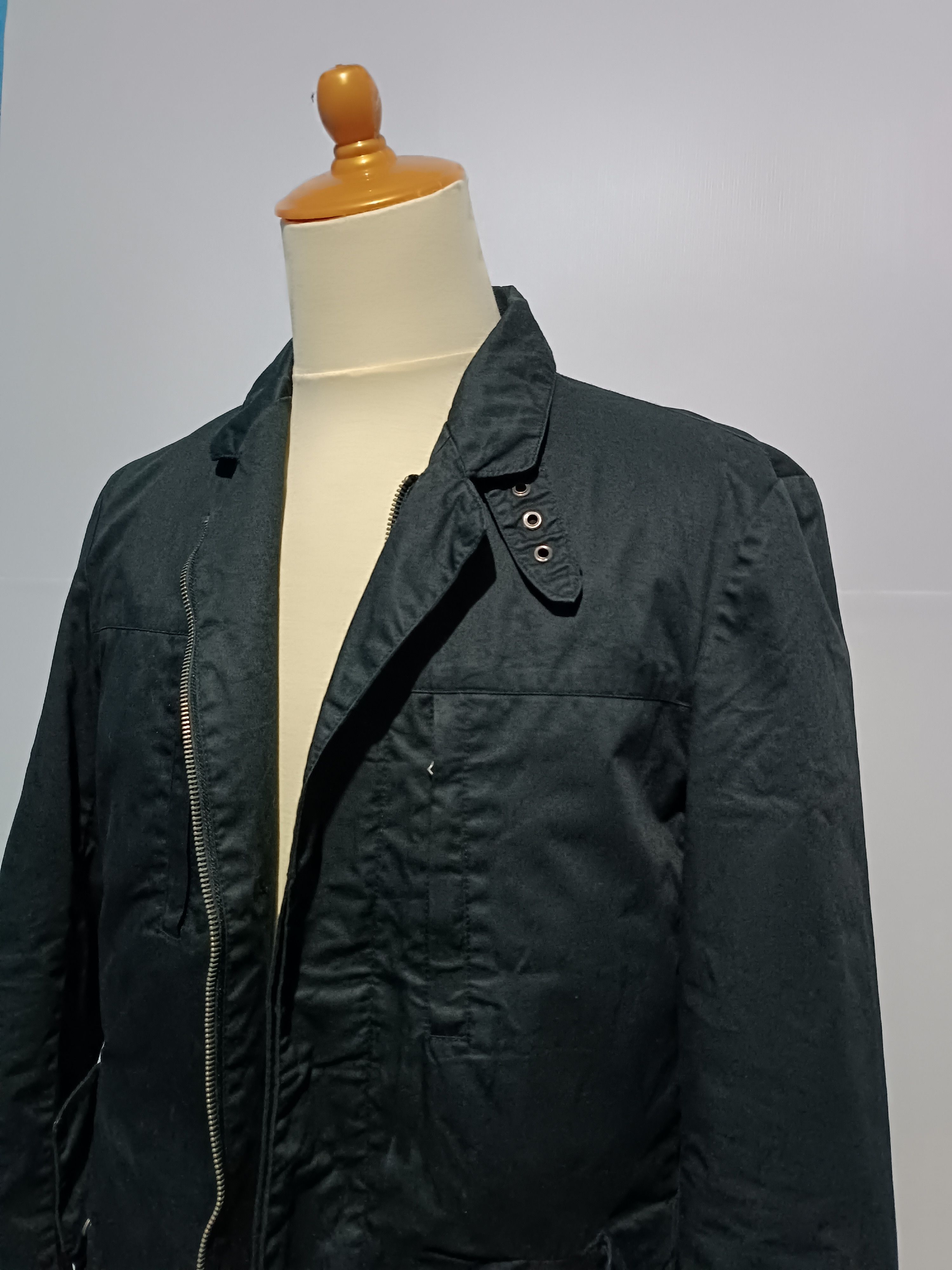 Japanese Brand Men's Blazer With Double Zipper and Button Closure Size 38R - 3 Thumbnail