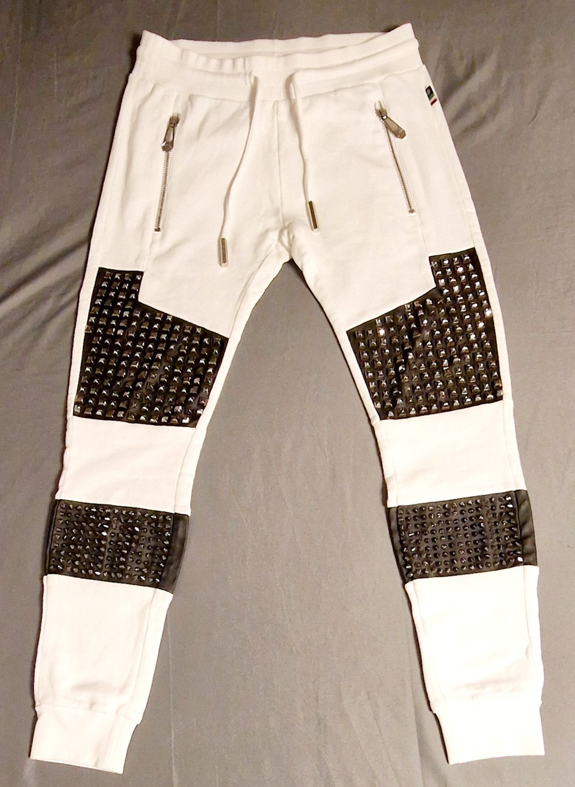 image of Philipp Plein Unique Joggers L in White, Men's (Size 33)