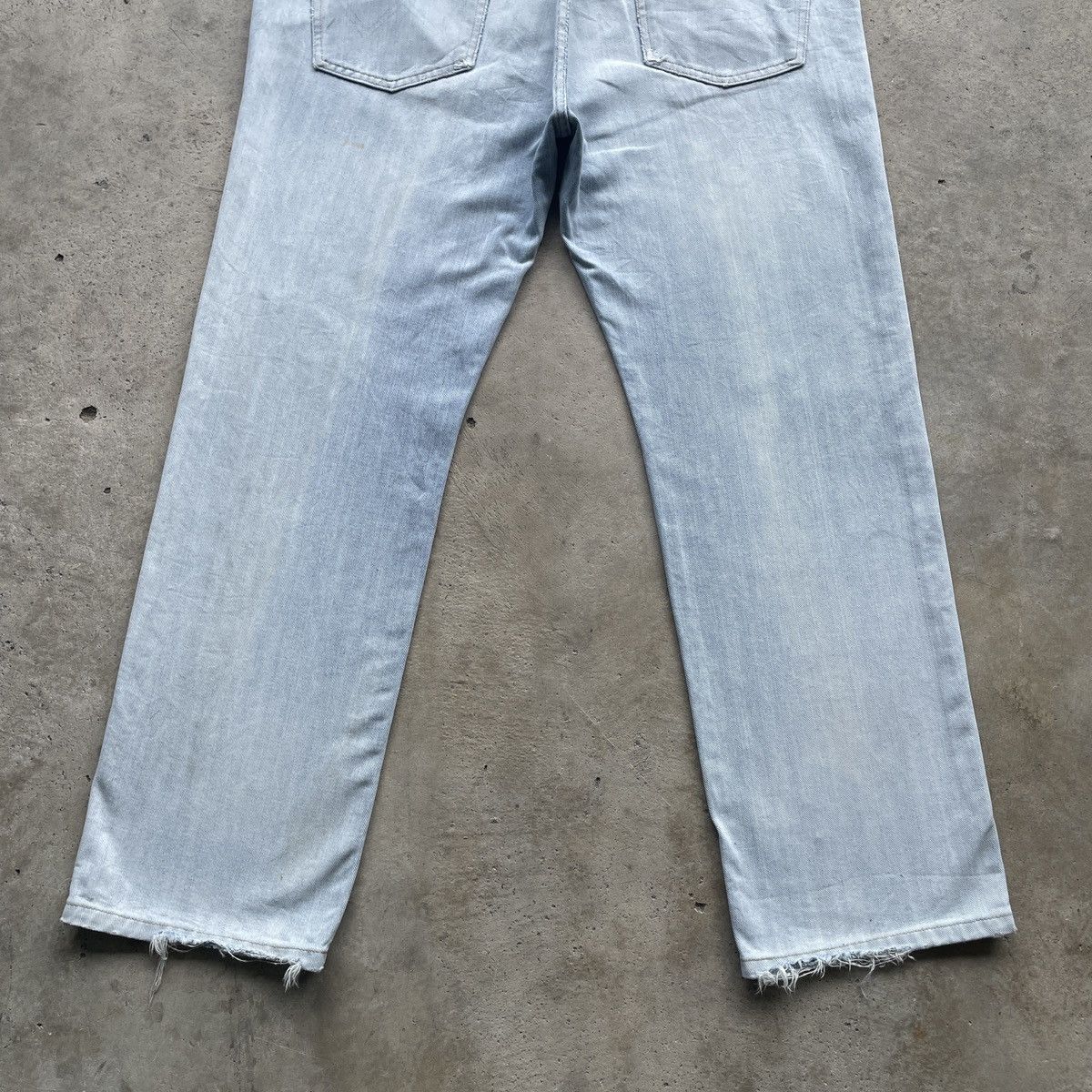 Edwin × Japanese Brand × Jean W39x30 Vintage Edwin LightWash Distressed Faded Jeans Pants Size US 39 - 10 Thumbnail