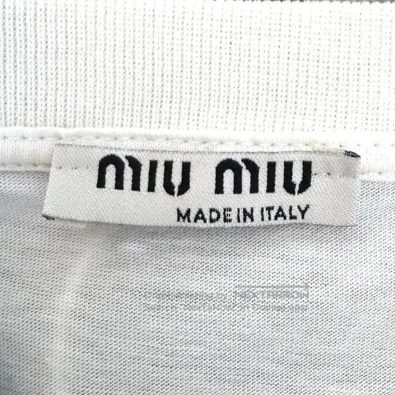 Miu Miu Miu Miu White Wool Women's T-Shirt . Size M / US 6-8 / IT 42-44 - 4 Thumbnail