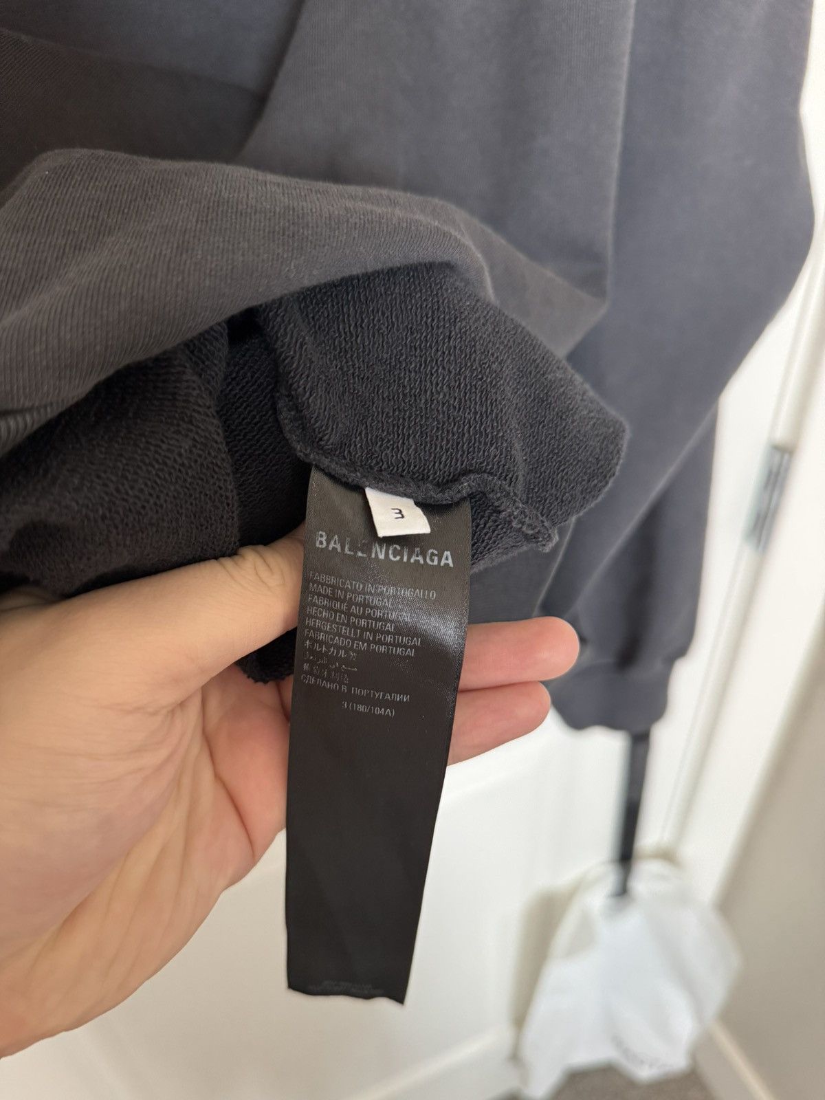 Balenciaga Balenciaga FW22 Sporty B Oversized Washed Pullover Hoodie Size US L / EU 52-54 / 3 - 9 Thumbnail
