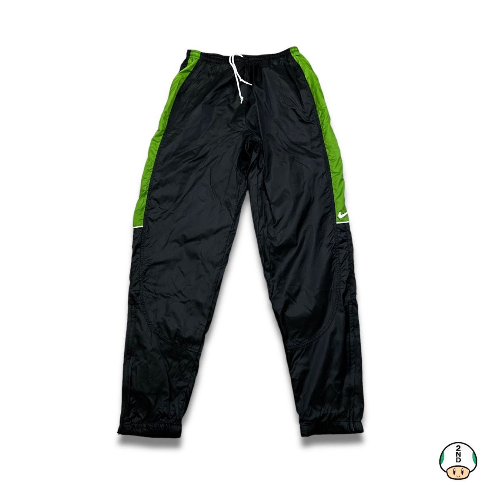 Nike × Vintage Vintage 90s Nike Sportswear Track Pants Medium Swoosh Jogger Size US 27 - 1 Thumbnail