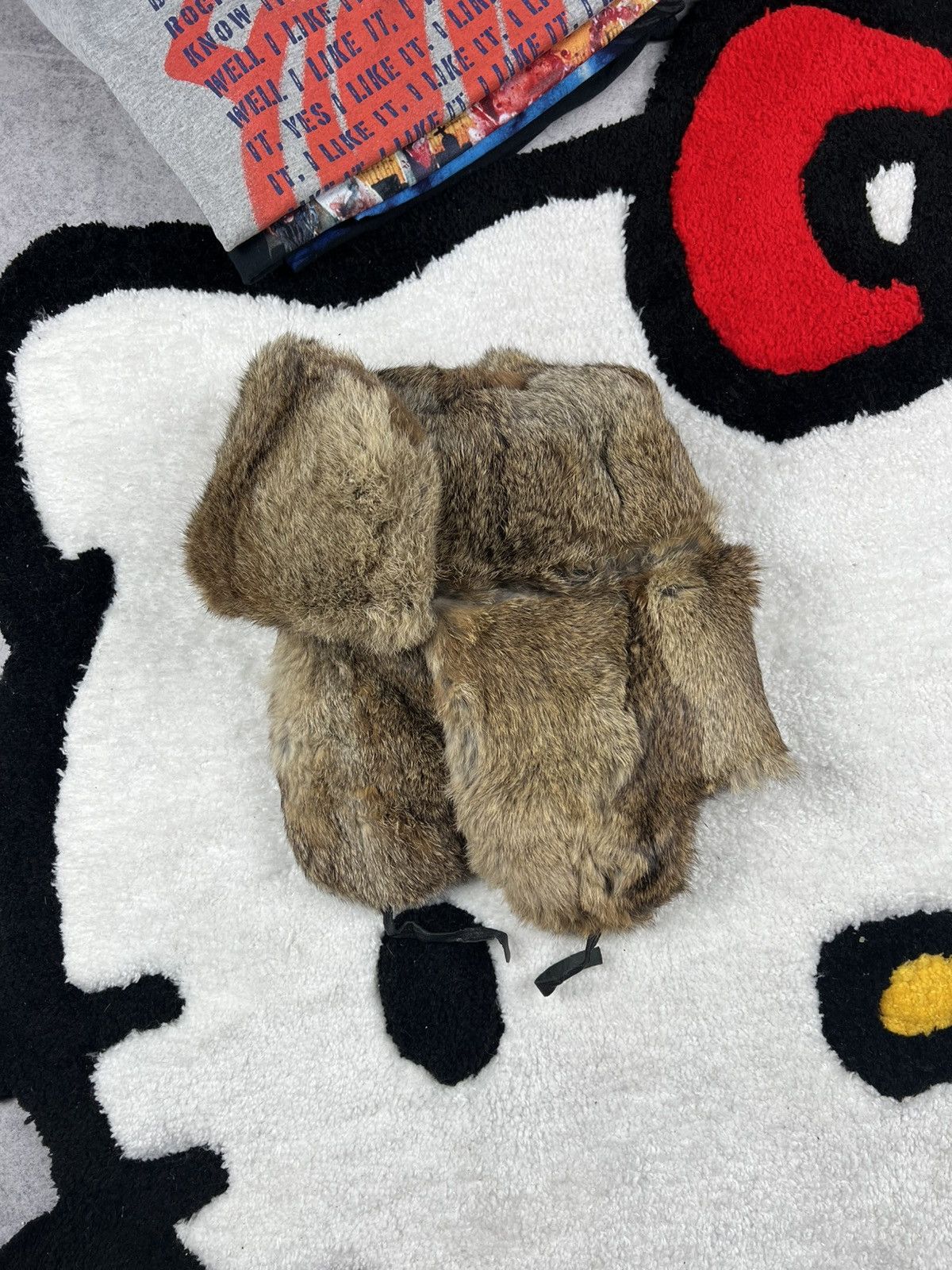 Japanese Brand Y2K Crazy Mohair Fuzzy Ushanka Winter Grunge Japanese Hat Size ONE SIZE - 1 Thumbnail