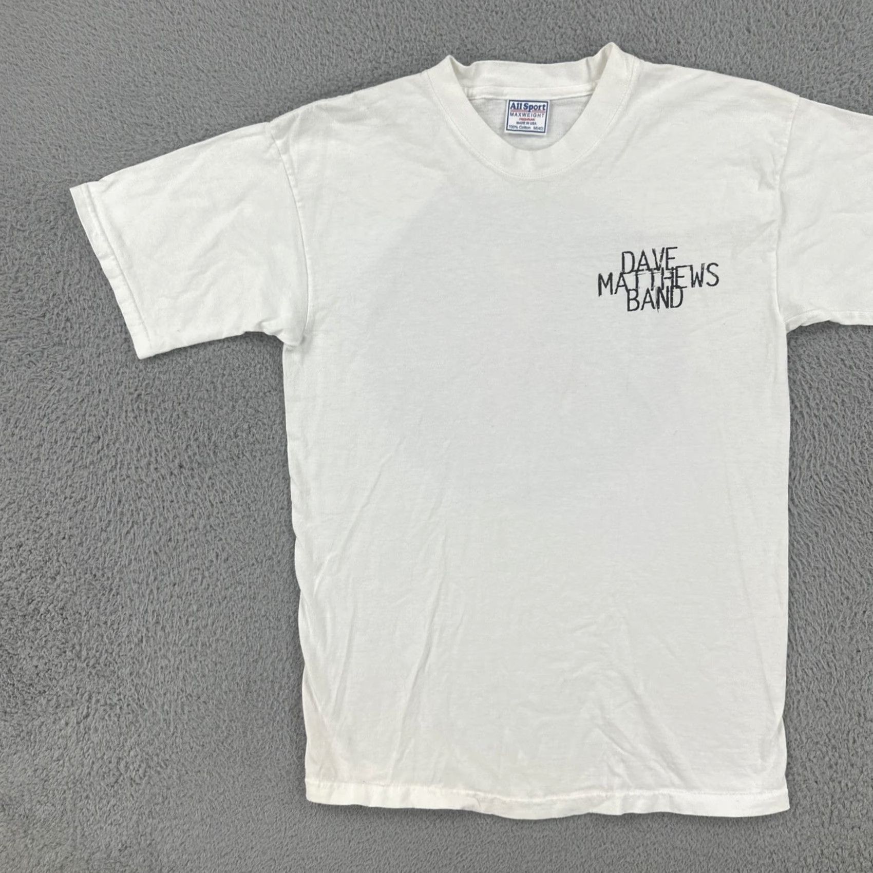 Sportmax VINTAGE All Sport Shirt M White 90s USA Dave Matthews Band Crew Neck Short Sleeve Men M Size US M / EU 48-50 / 2 - 4 Thumbnail