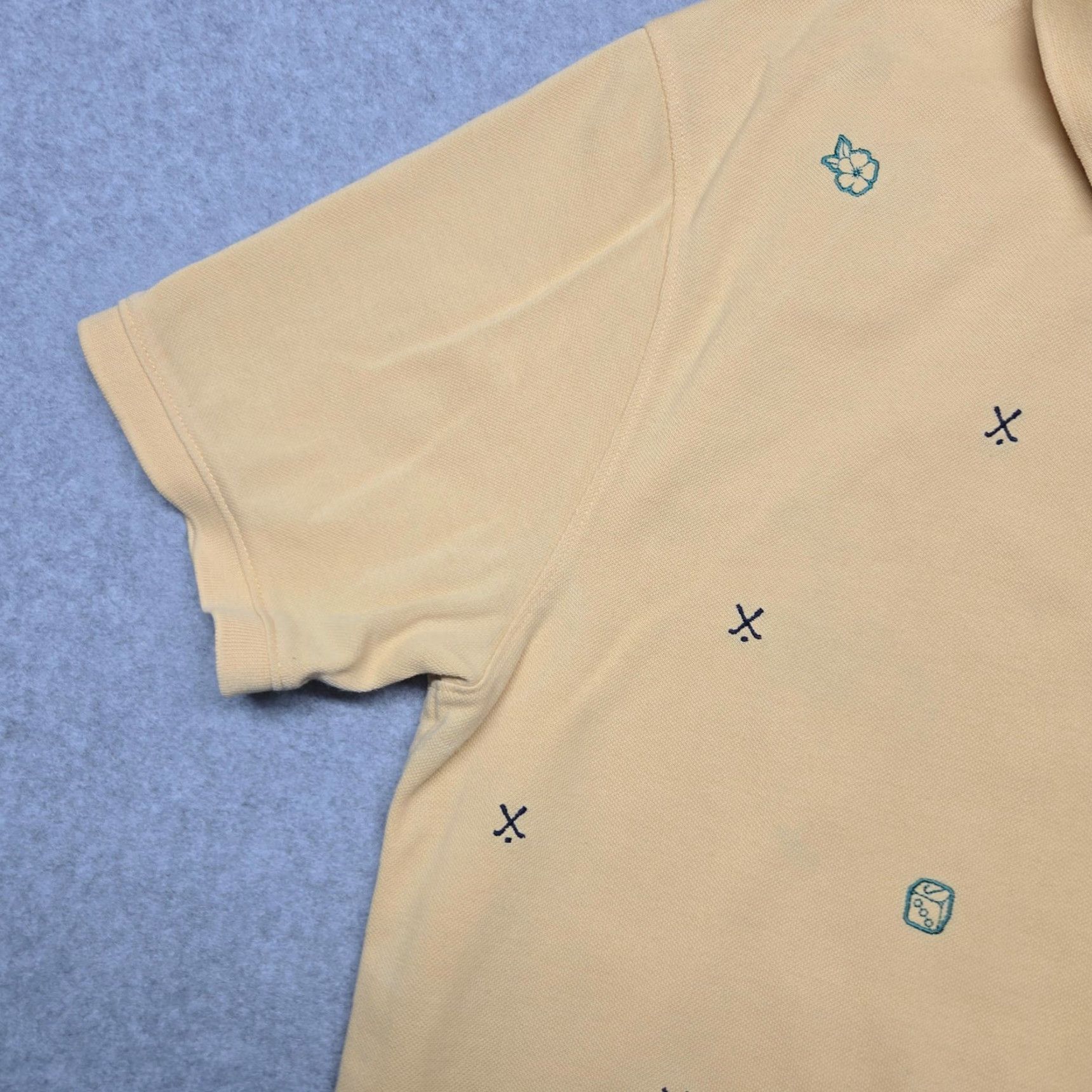 Nike Nike Polo Shirt Mens M Tan Dri-Fit Embroidered Pattern Golf Tennis Casual Size US M / EU 48-50 / 2 - 3 Thumbnail