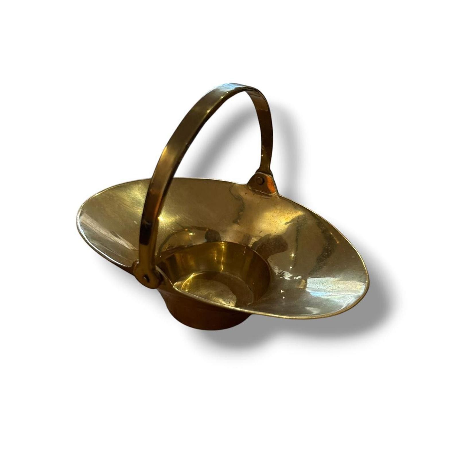 Other Vintage Oblong Handled Open Brass Basket Size ONE SIZE - 1 Thumbnail