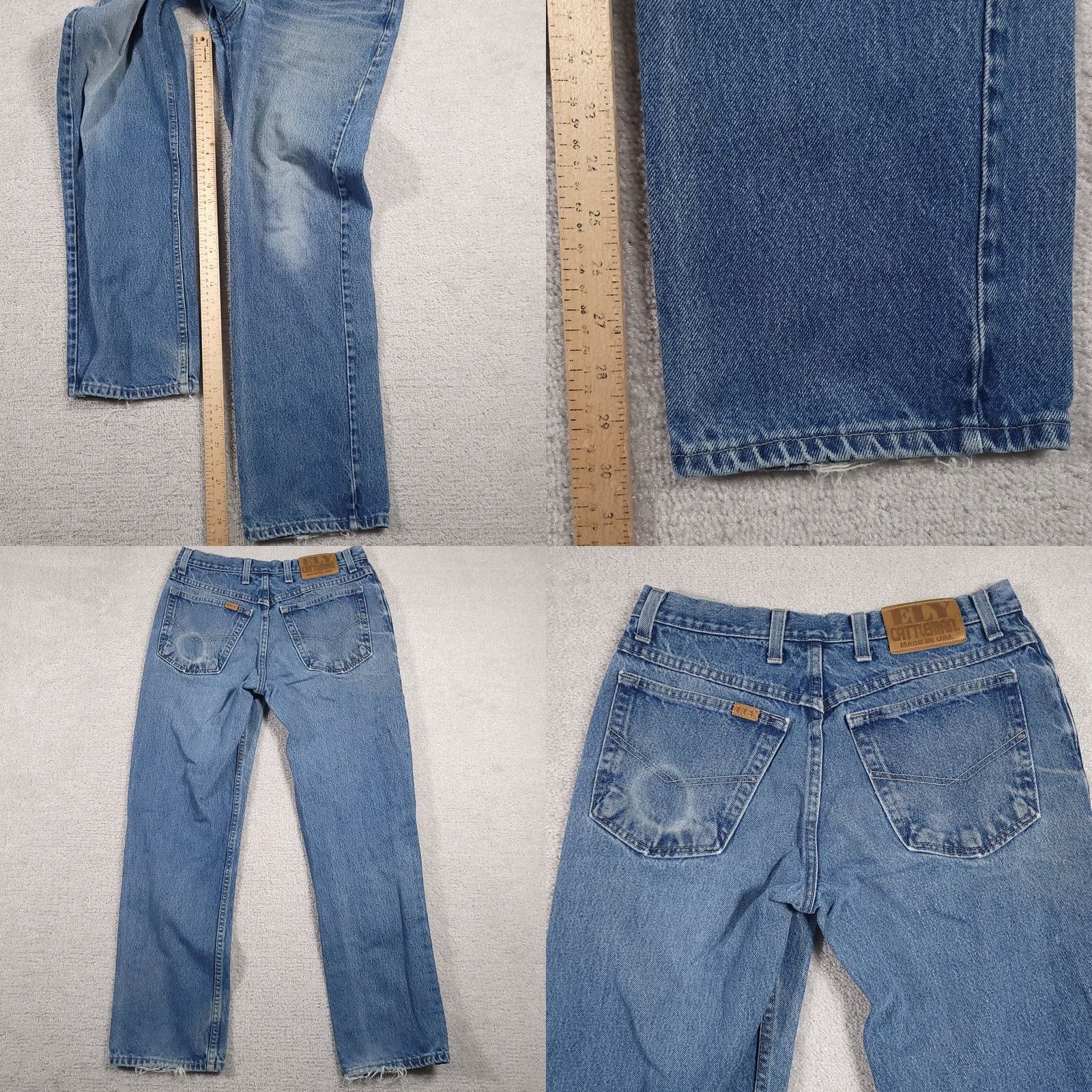 Vintage Vtg Ely Cattleman Jeans Mens 32X30 Denim Straight Leg USA Jeans Shirt Pants Mens National USA Styles Size US 34 / EU 50 - 9 Thumbnail